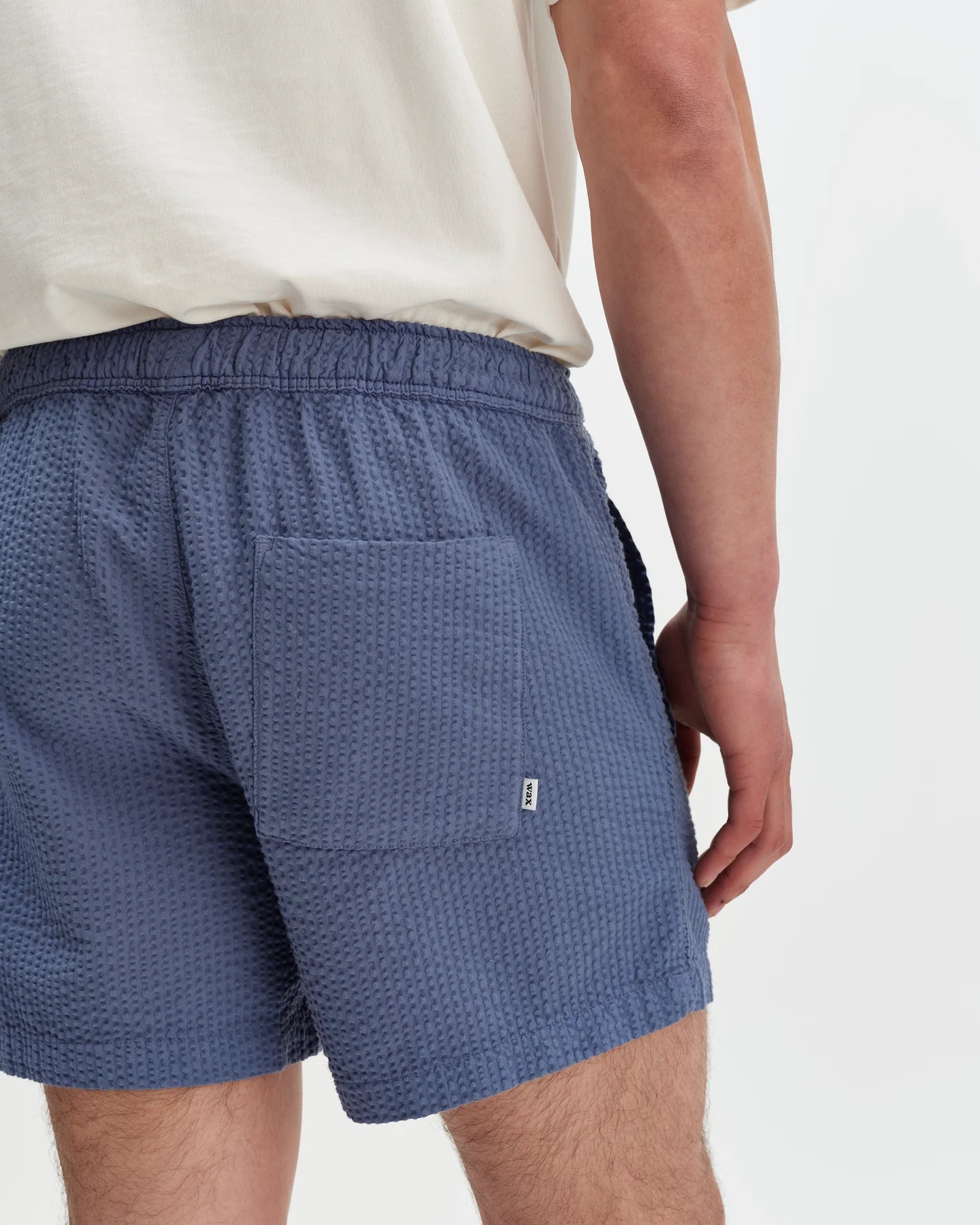 Mescal Short - Cotton Seersucker - Blue