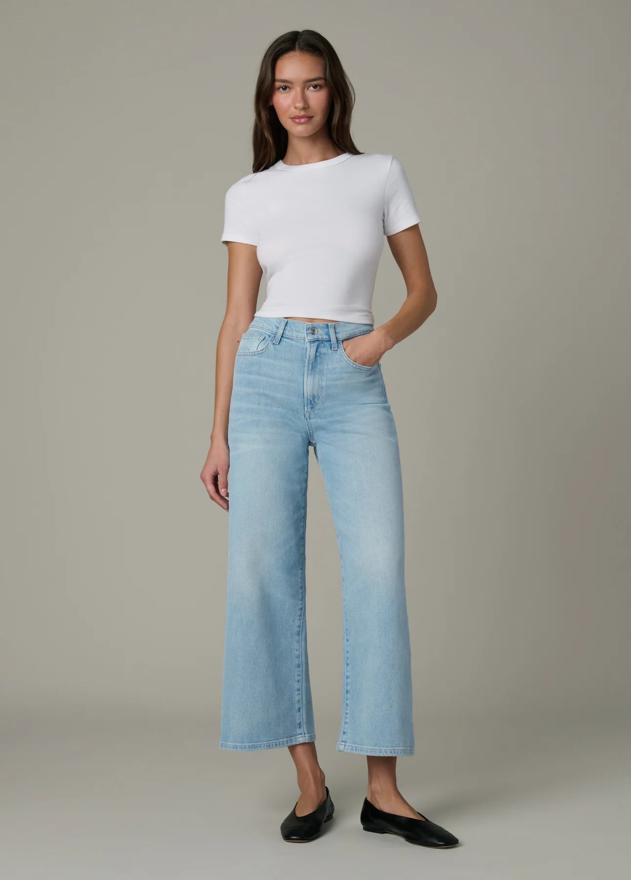 The Mia - High Rise Wide Leg Ankle - Surreal