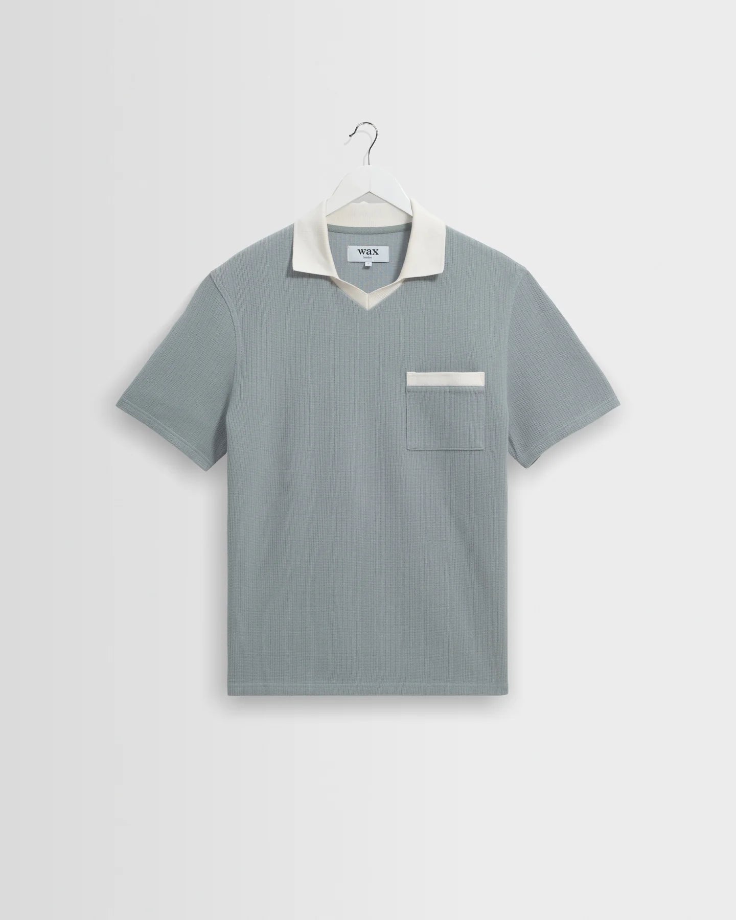 Pendal Polo - Design Rib - Blue / Ecru