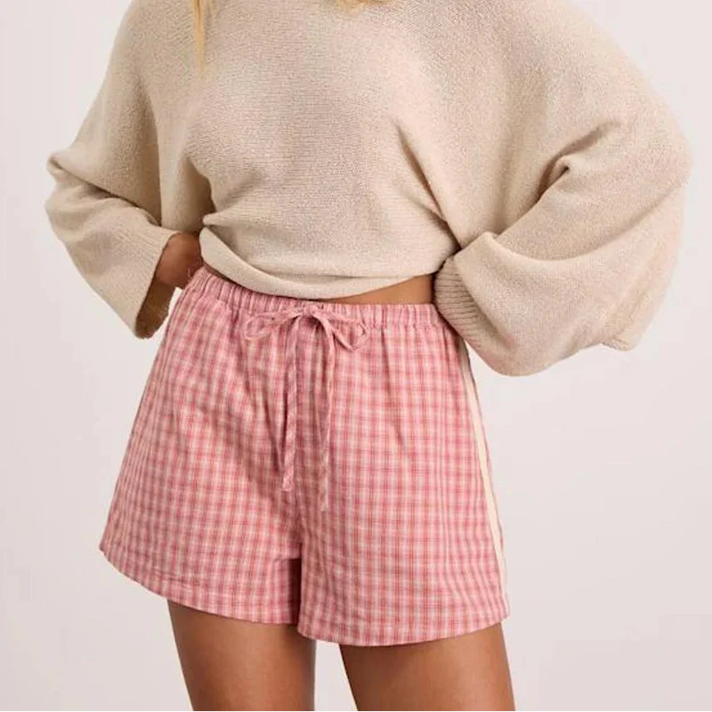 Kirra Check Short - Pink