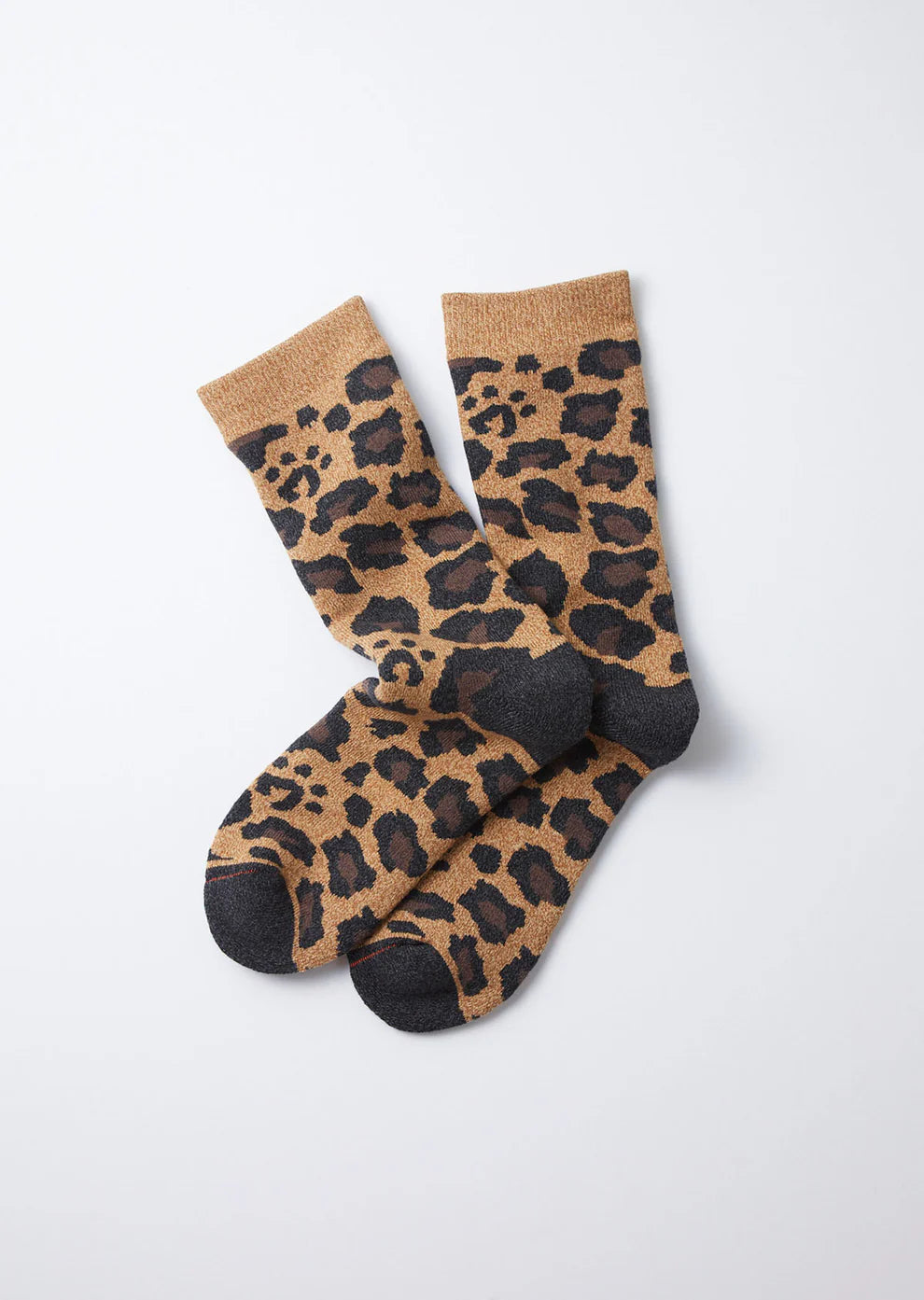Pile Leopard Crew Socks