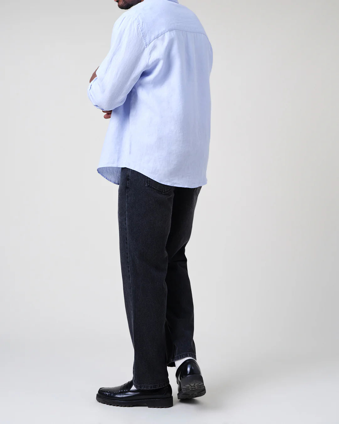 Russell Straight Fit Denim Jeans - Washed Black