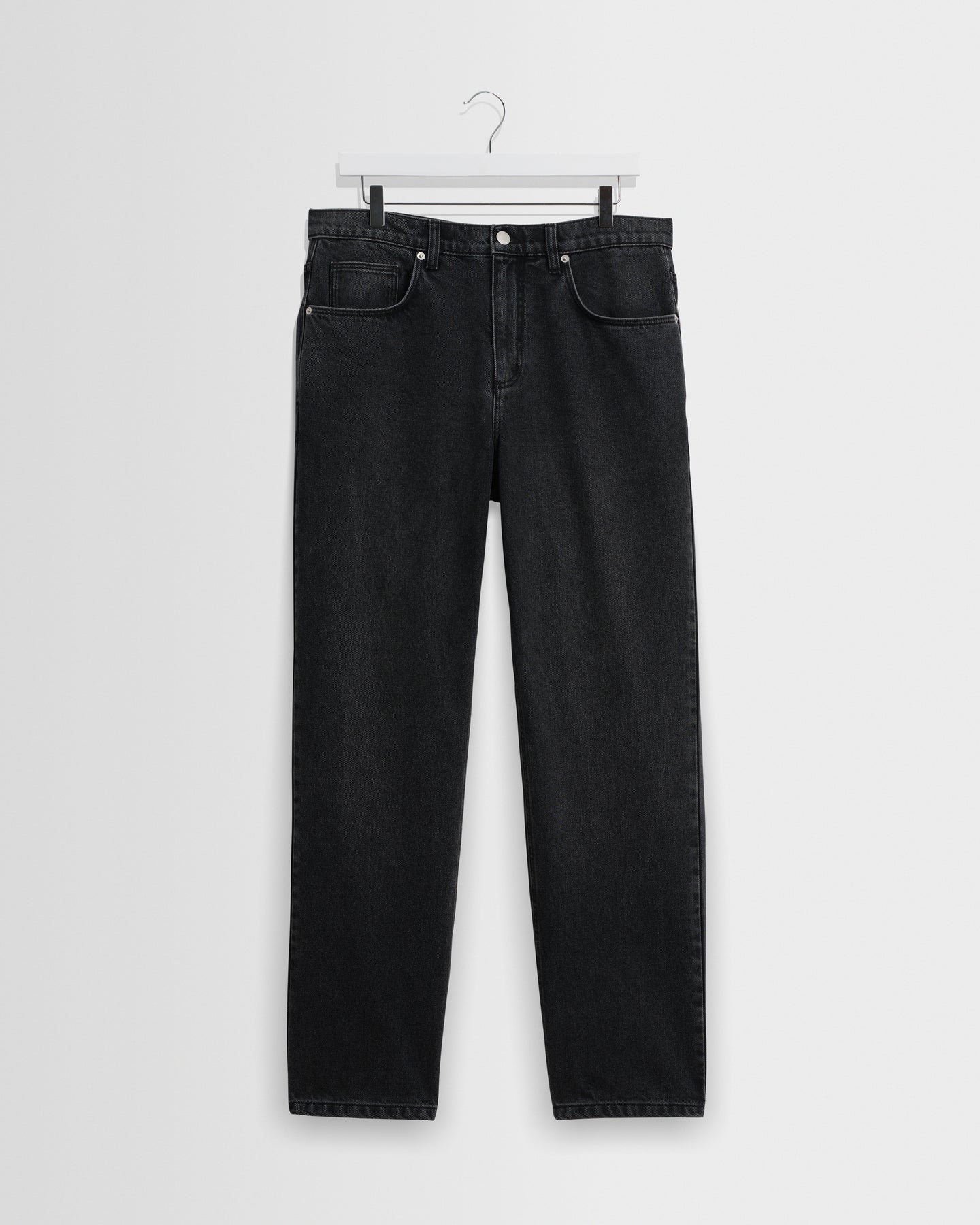 Russell Straight Fit Denim Jeans - Washed Black
