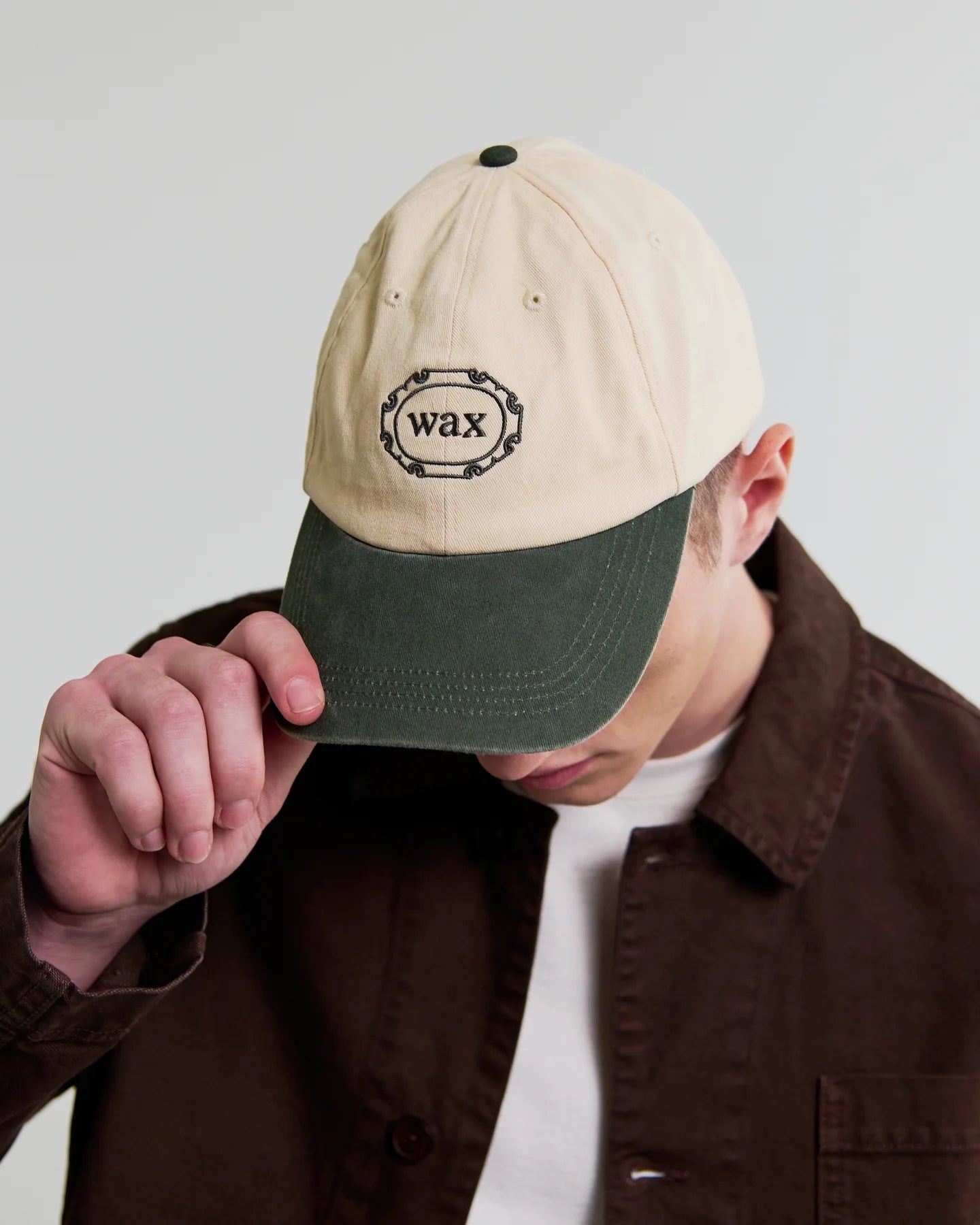Spencer - Ecru And Khaki Cotton Sports Cap