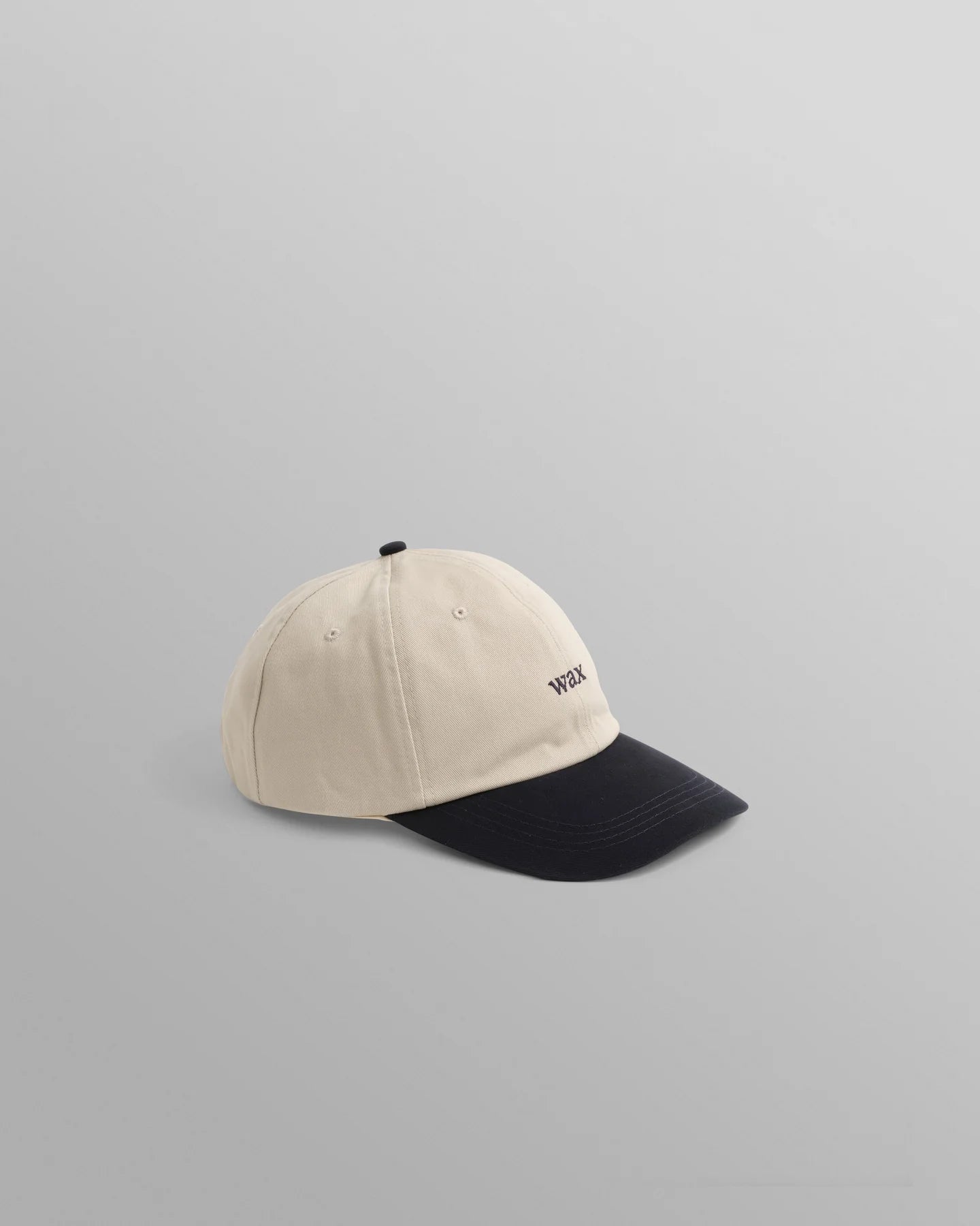 Spencer Cotton Sports Cap - Stone/Navy