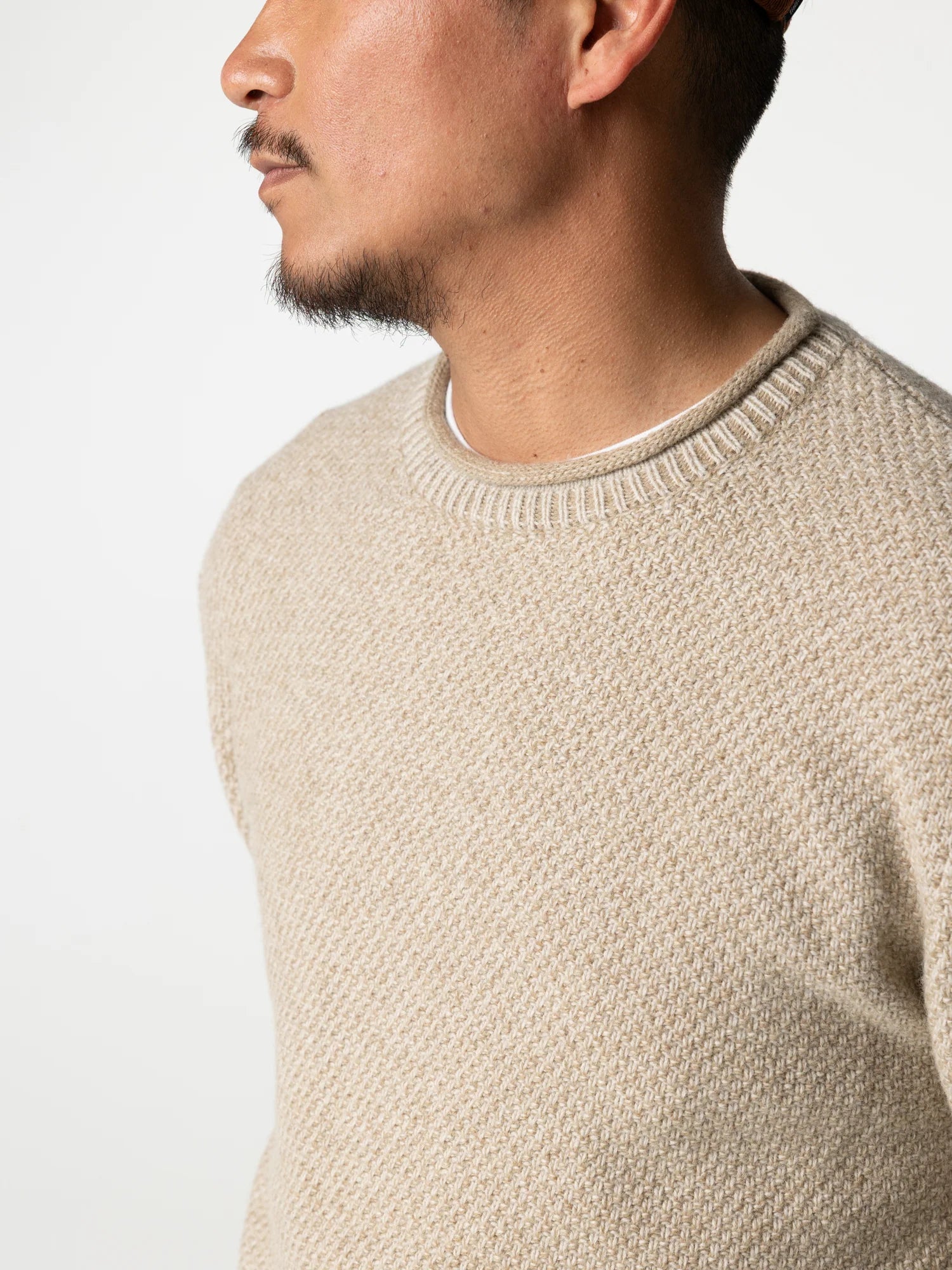 Men's Finisterre Barents Sweater - Oatmeal
