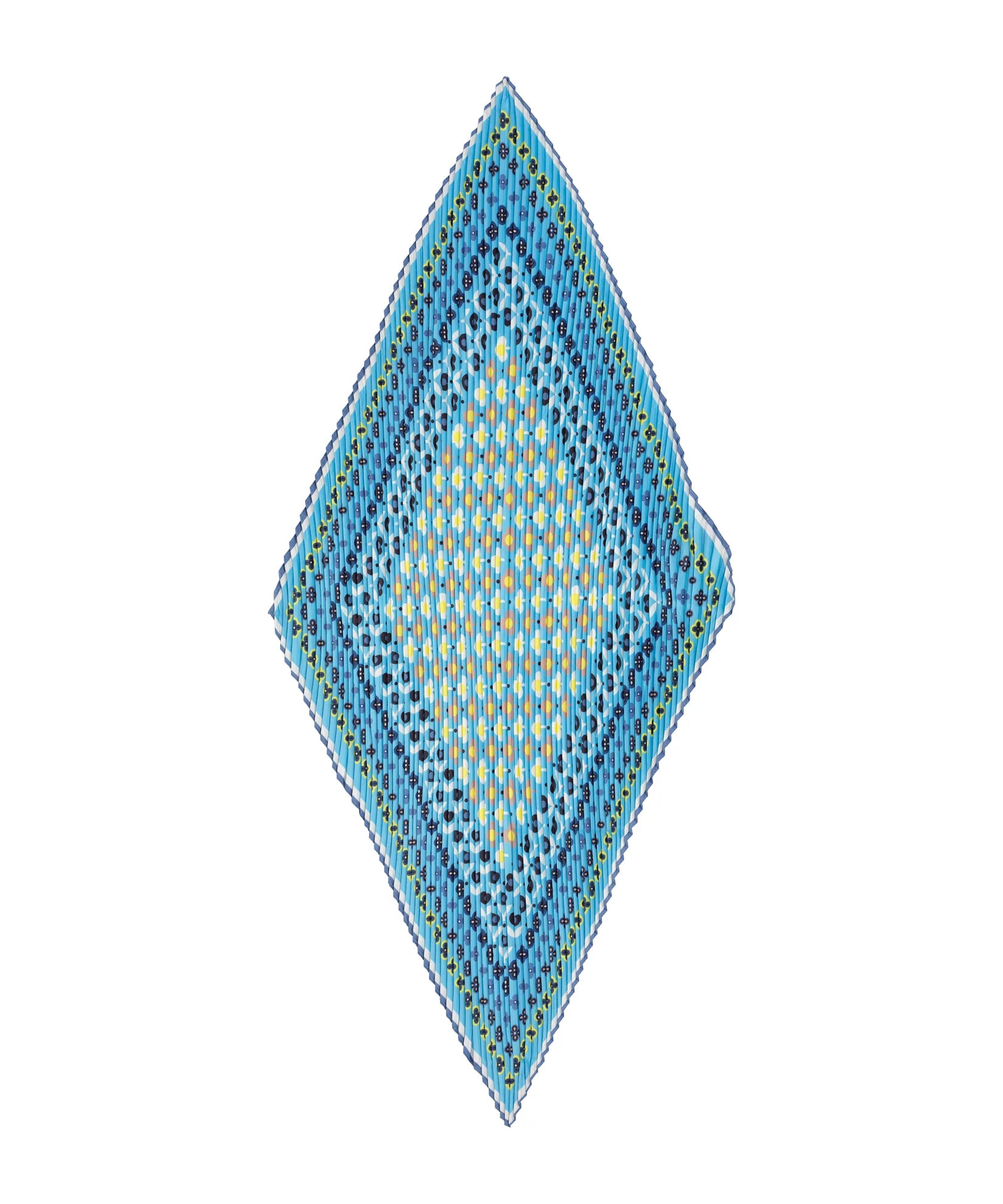 Clover Pleated Diamond - Chambray