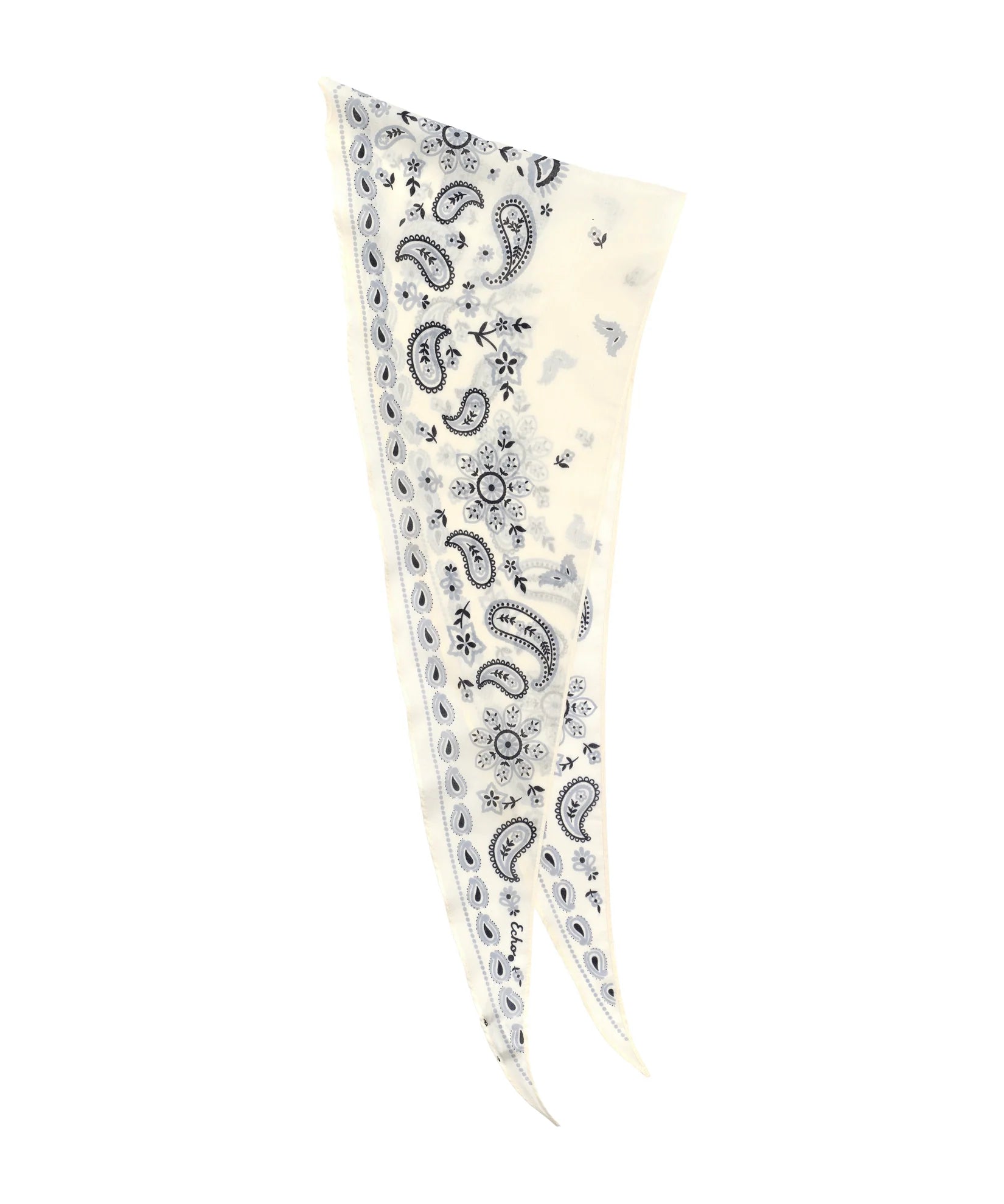 Bandana Triangle Scarf - Cream