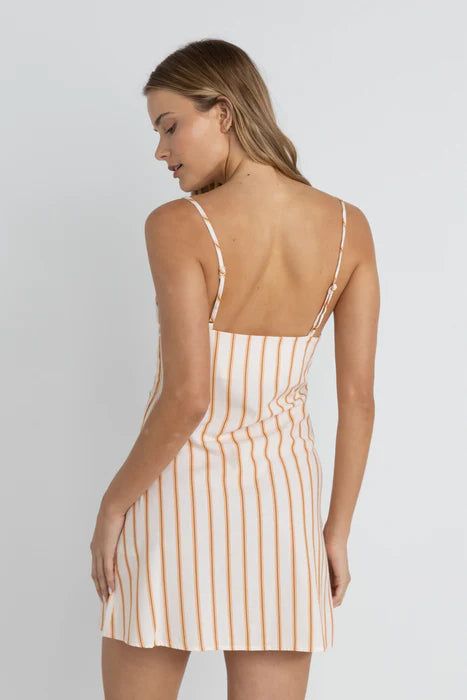 Tide Stripe Mini Dress - Natural