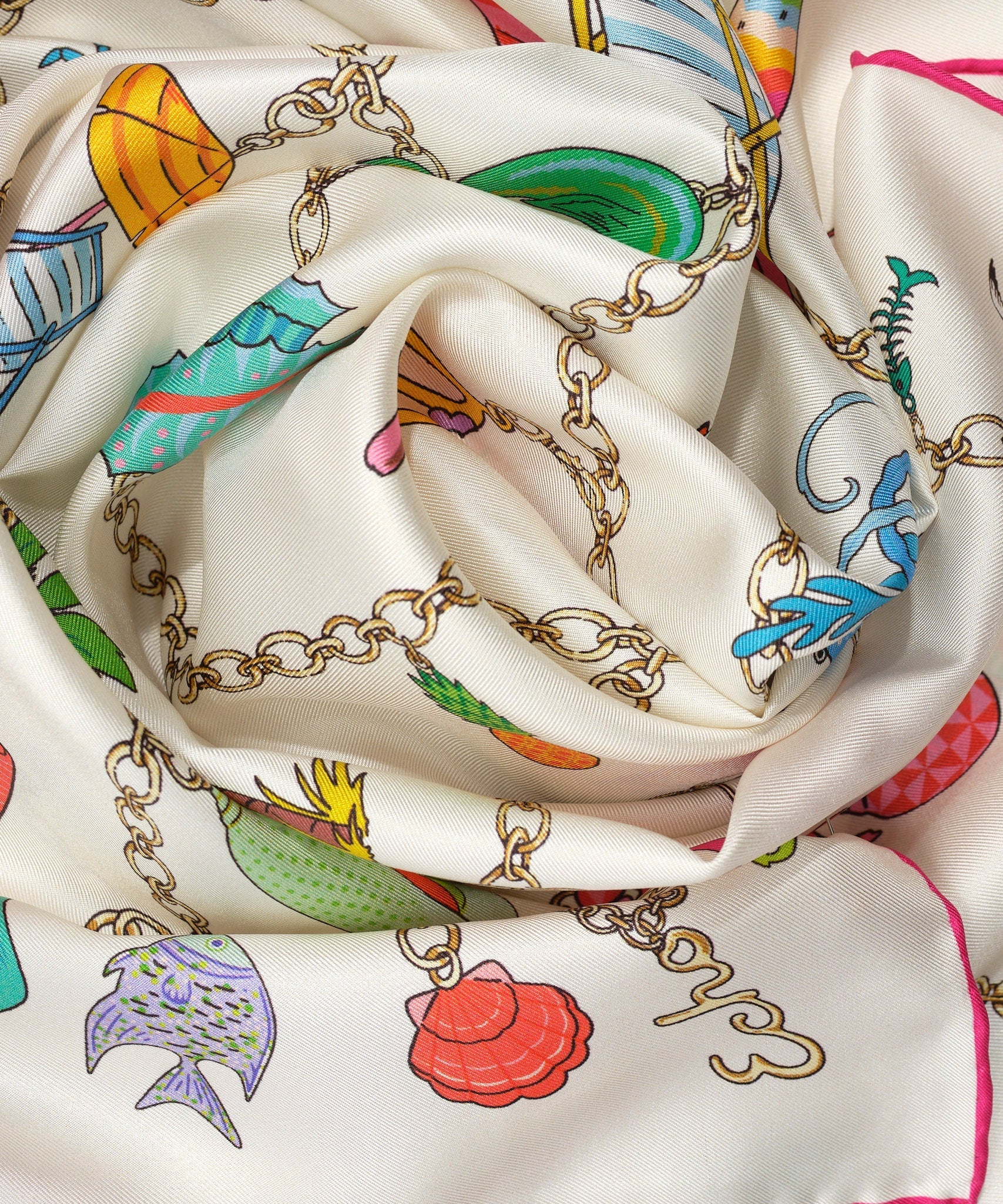 Charmed Life 35" Silk Square Scarf - Multi