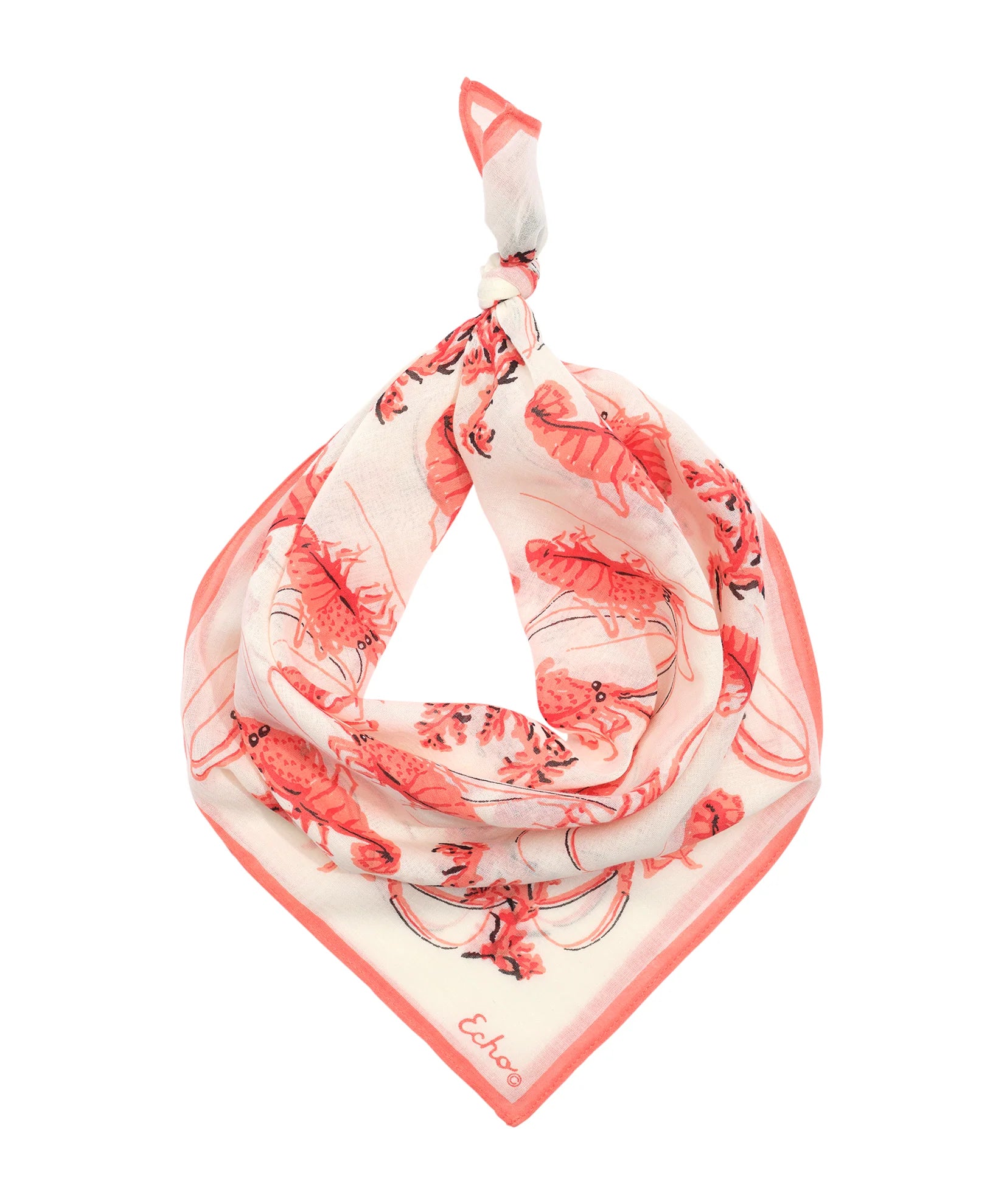 Shrimp Boat Bandana - Coral