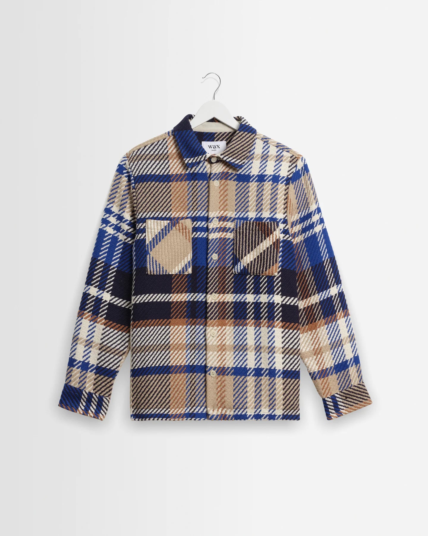Whiting - Blue And Tan Bold Check Overshirt