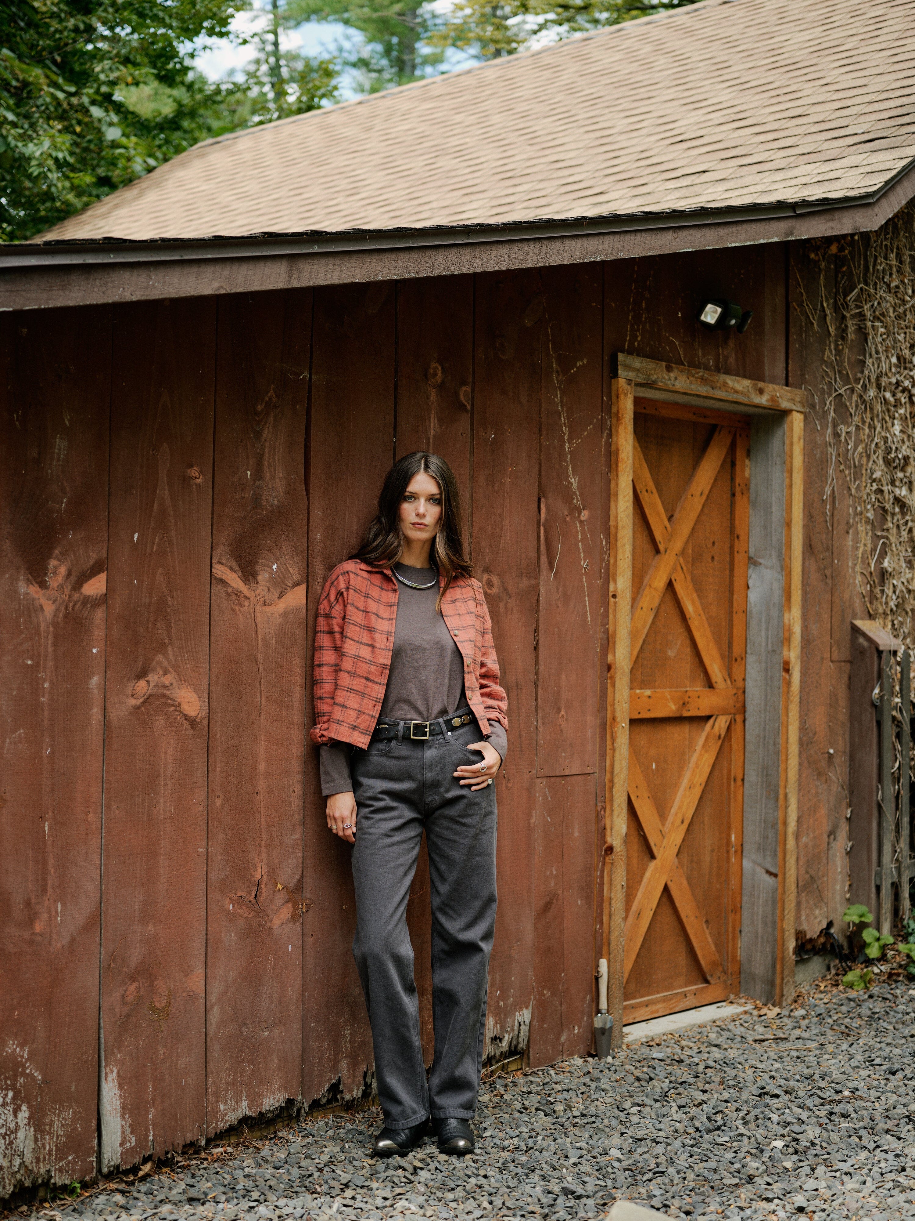 Women's Aiden Jean in Garment Dyed Recycled Cotton