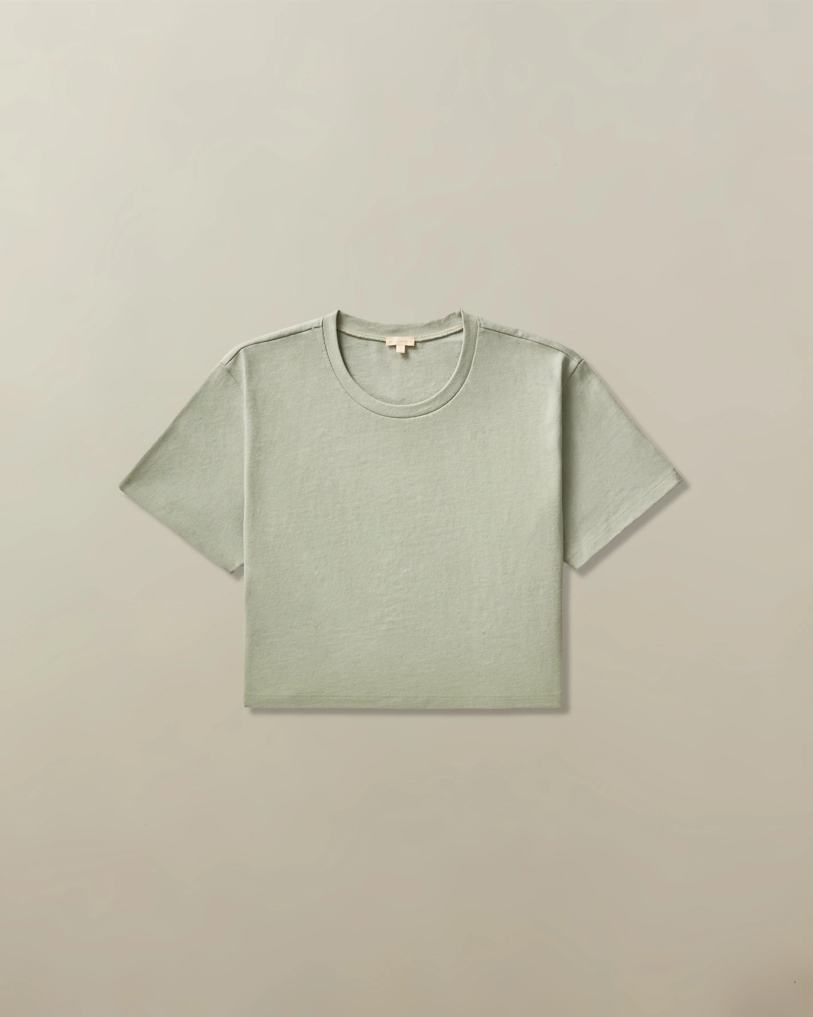 Nya Cropped Cotton Tee - Laurel