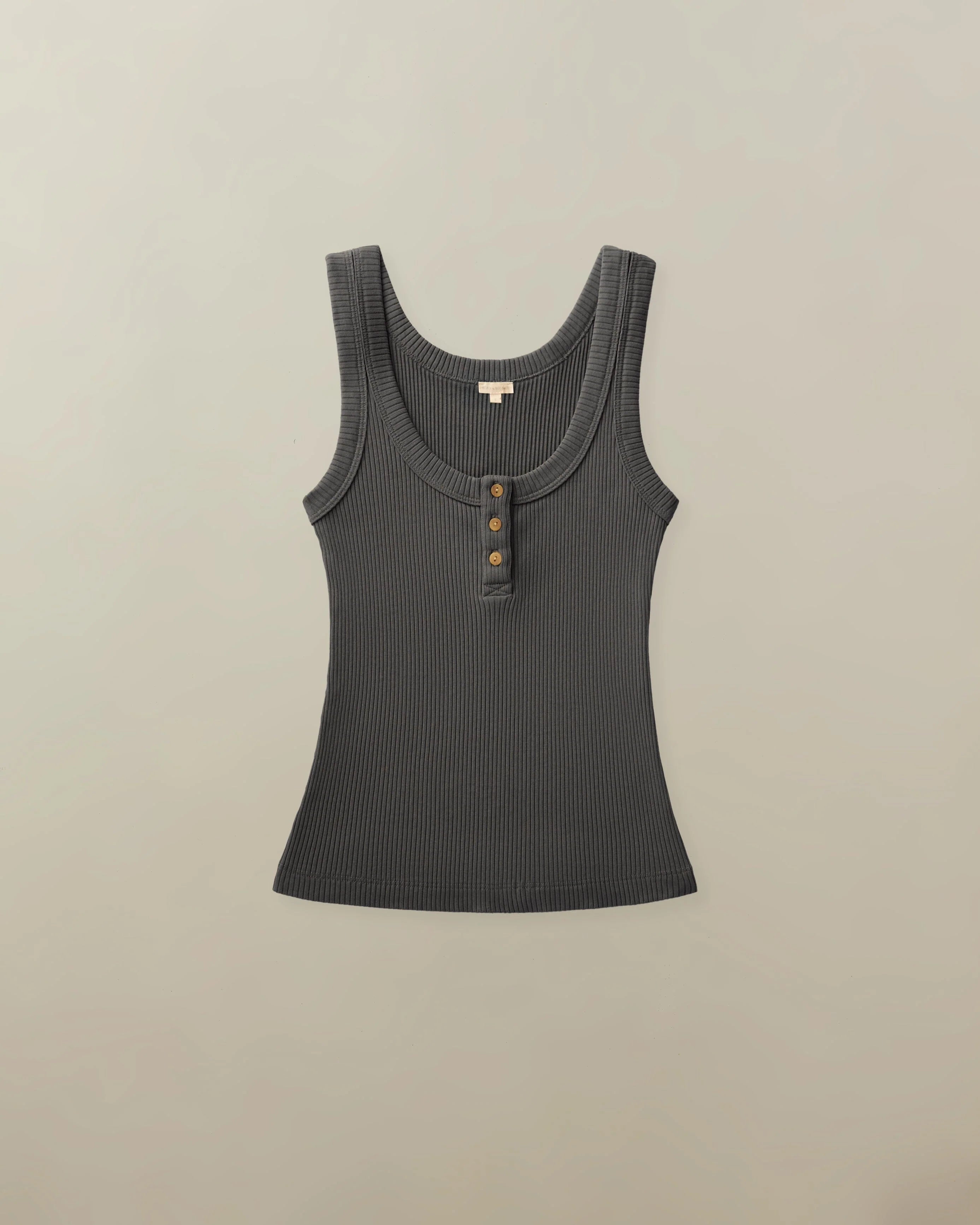 Todos Tank Top in Rib Knit - Navy