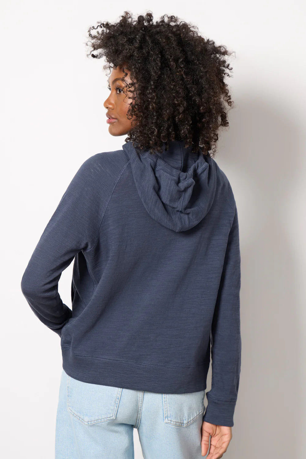 Sunwashed Slub Hoodie - Blue Nights Navy