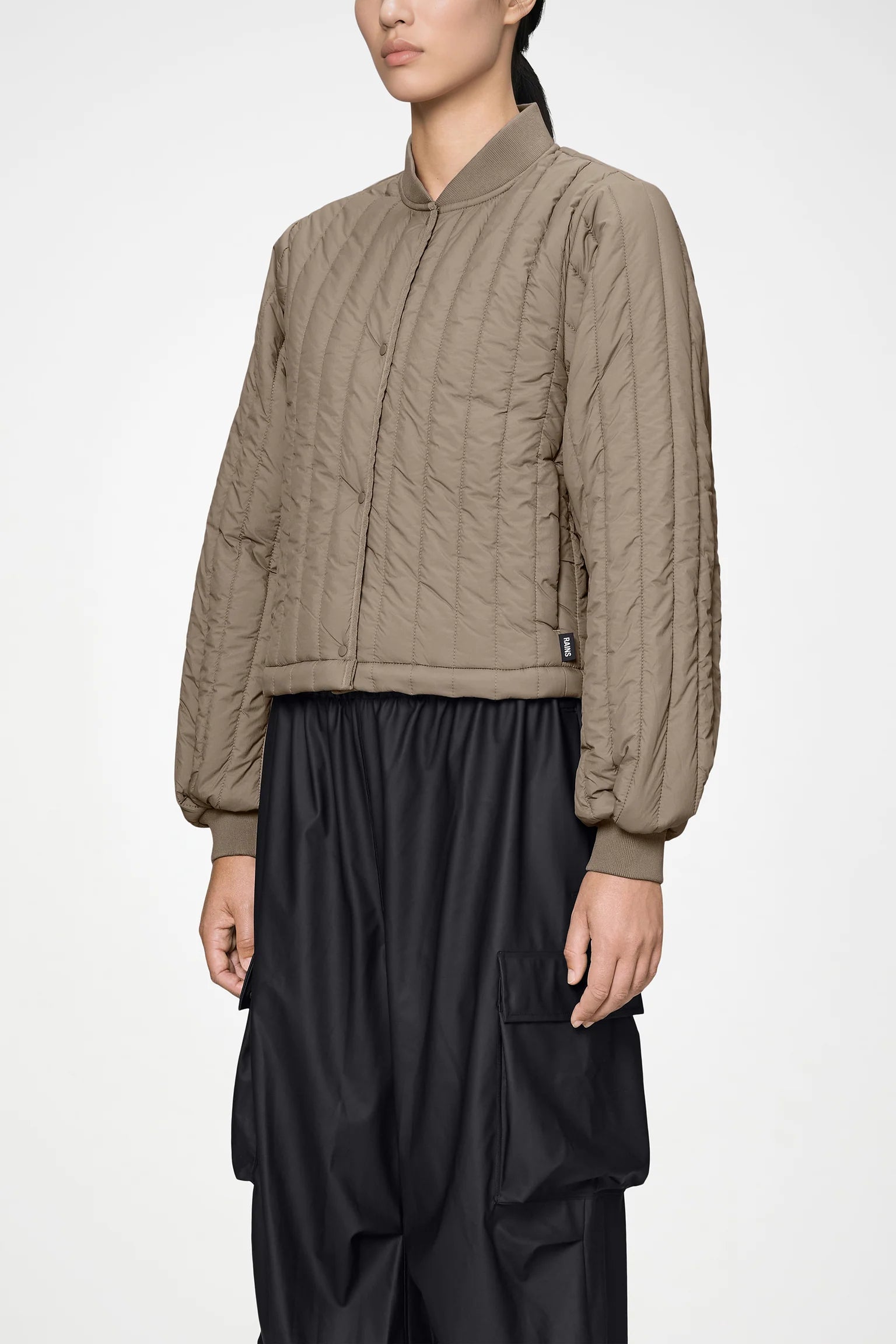 Banja Liner Bomber W Jacket - Cinder