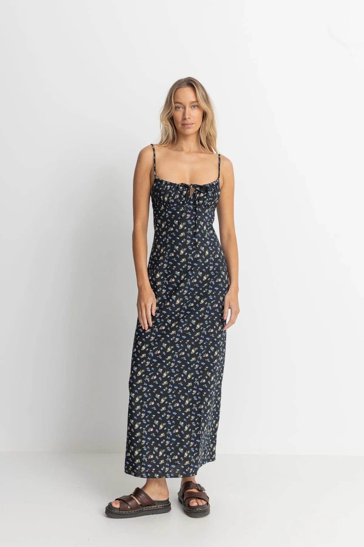 Fleur Floral Gathered Maxi Dress