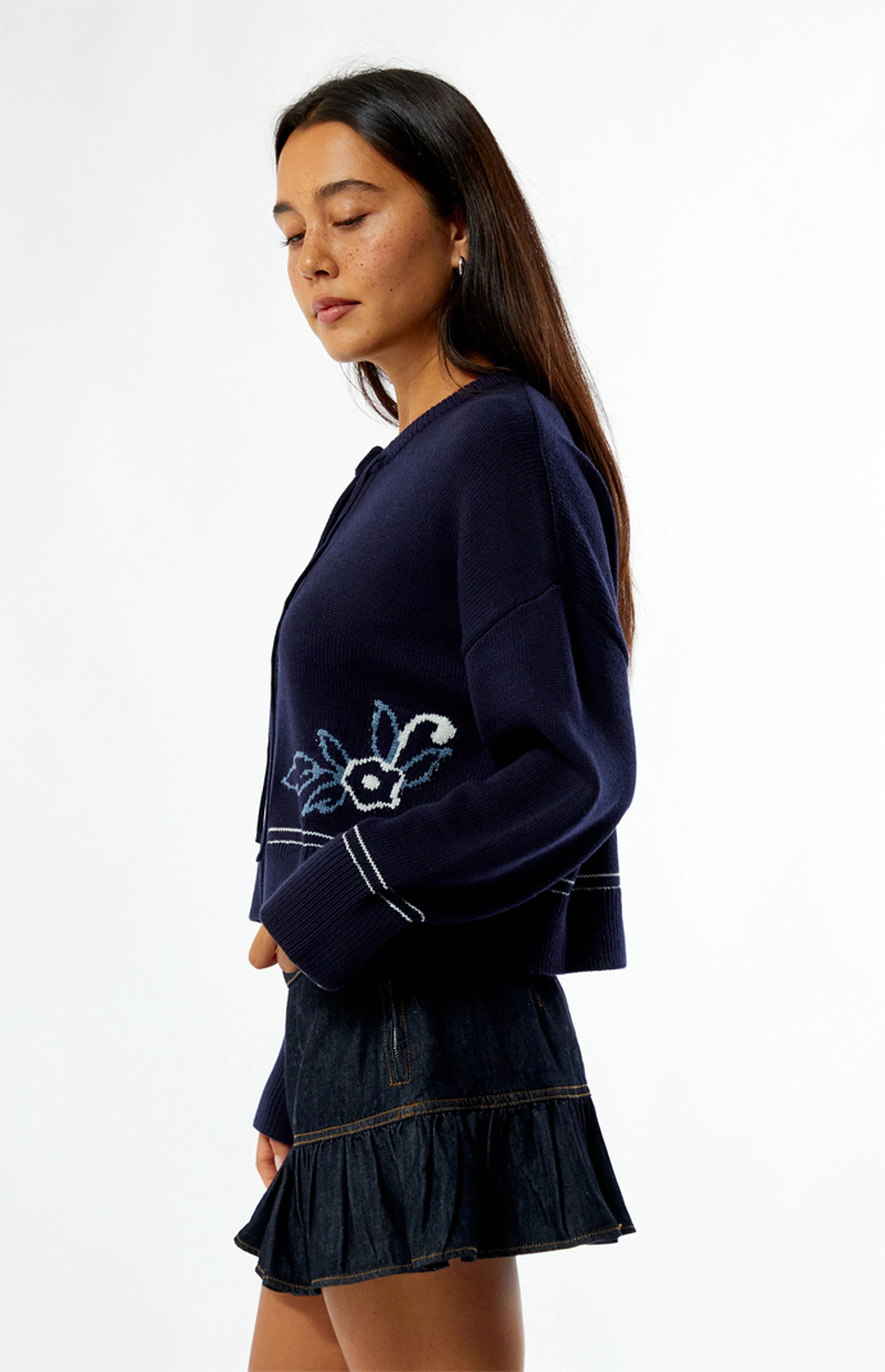 Ravello Knit Cardigan - Navy