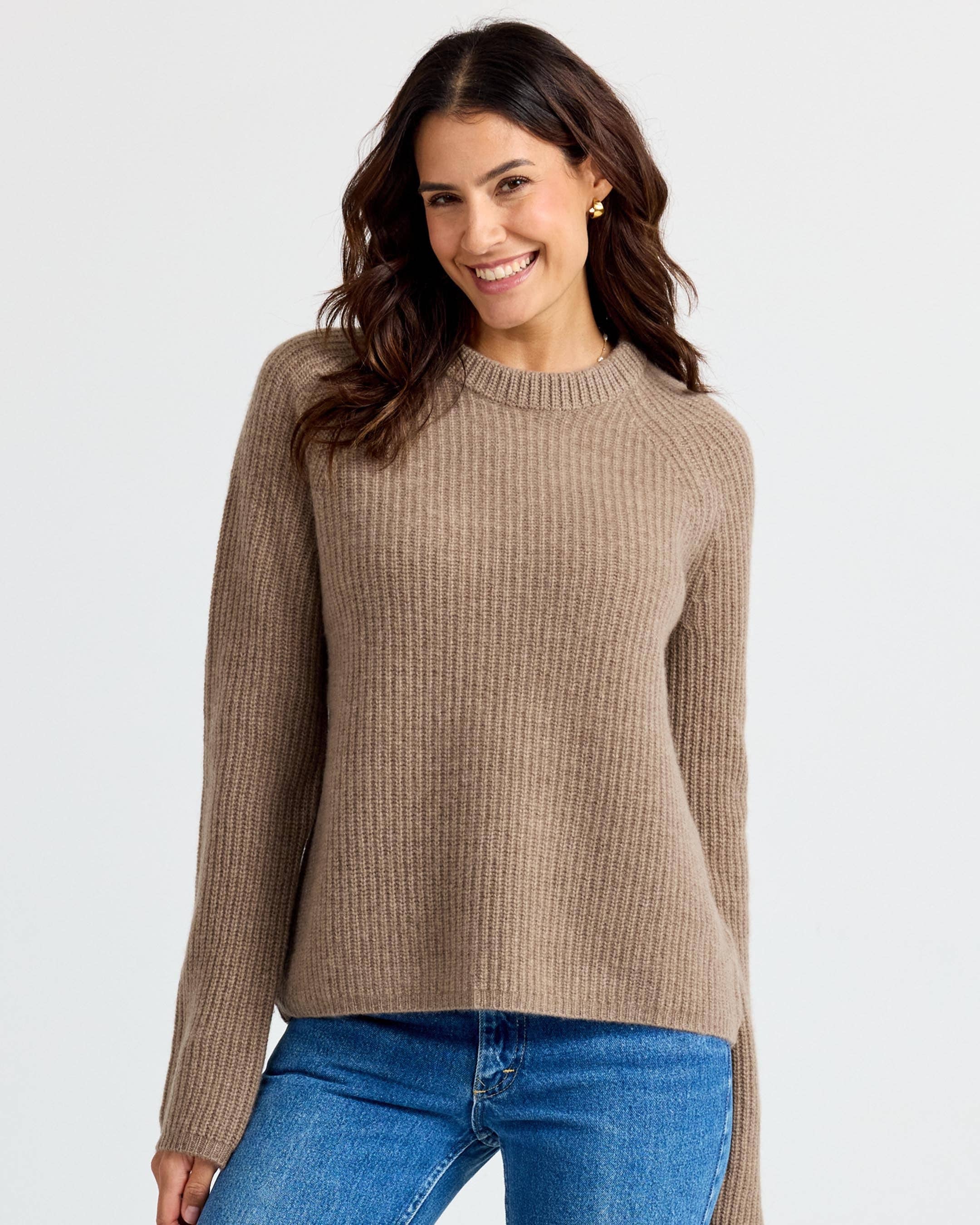 Cashmere Fisherman Crew - Driftwood