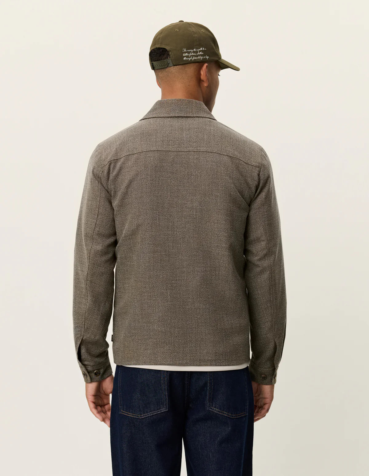Marseille Melange Jacket - Teak Brown