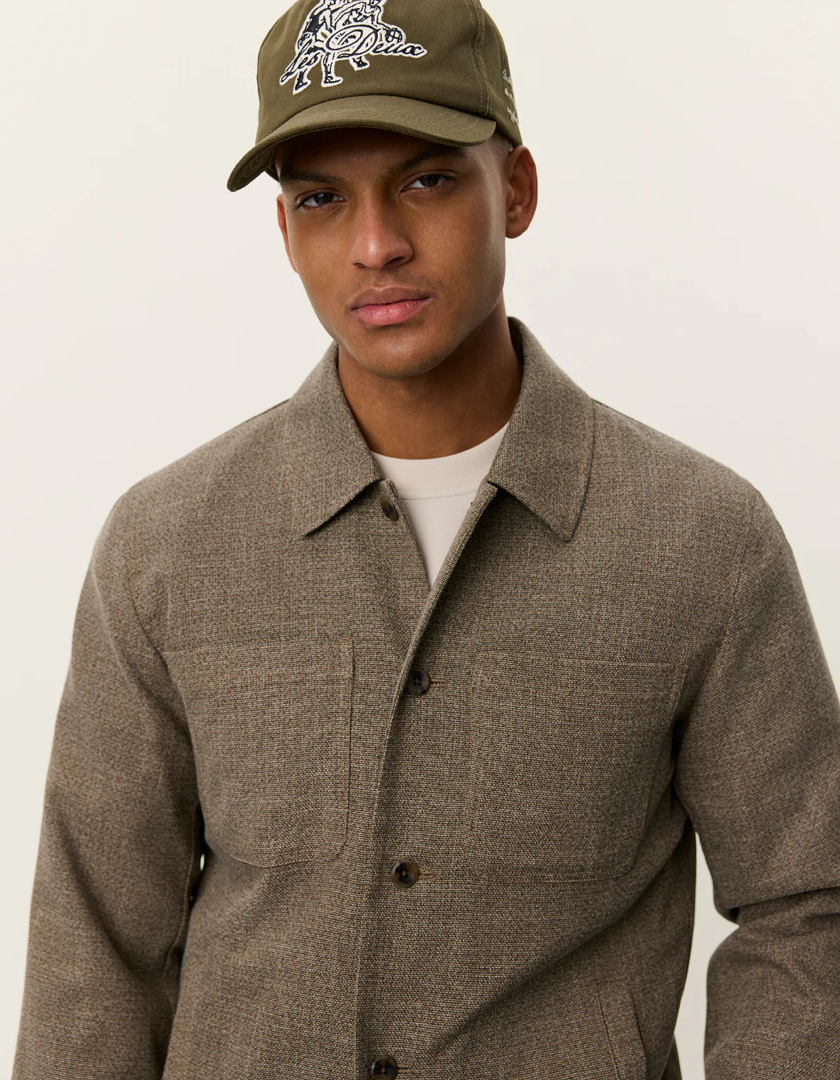 Marseille Melange Jacket - Teak Brown