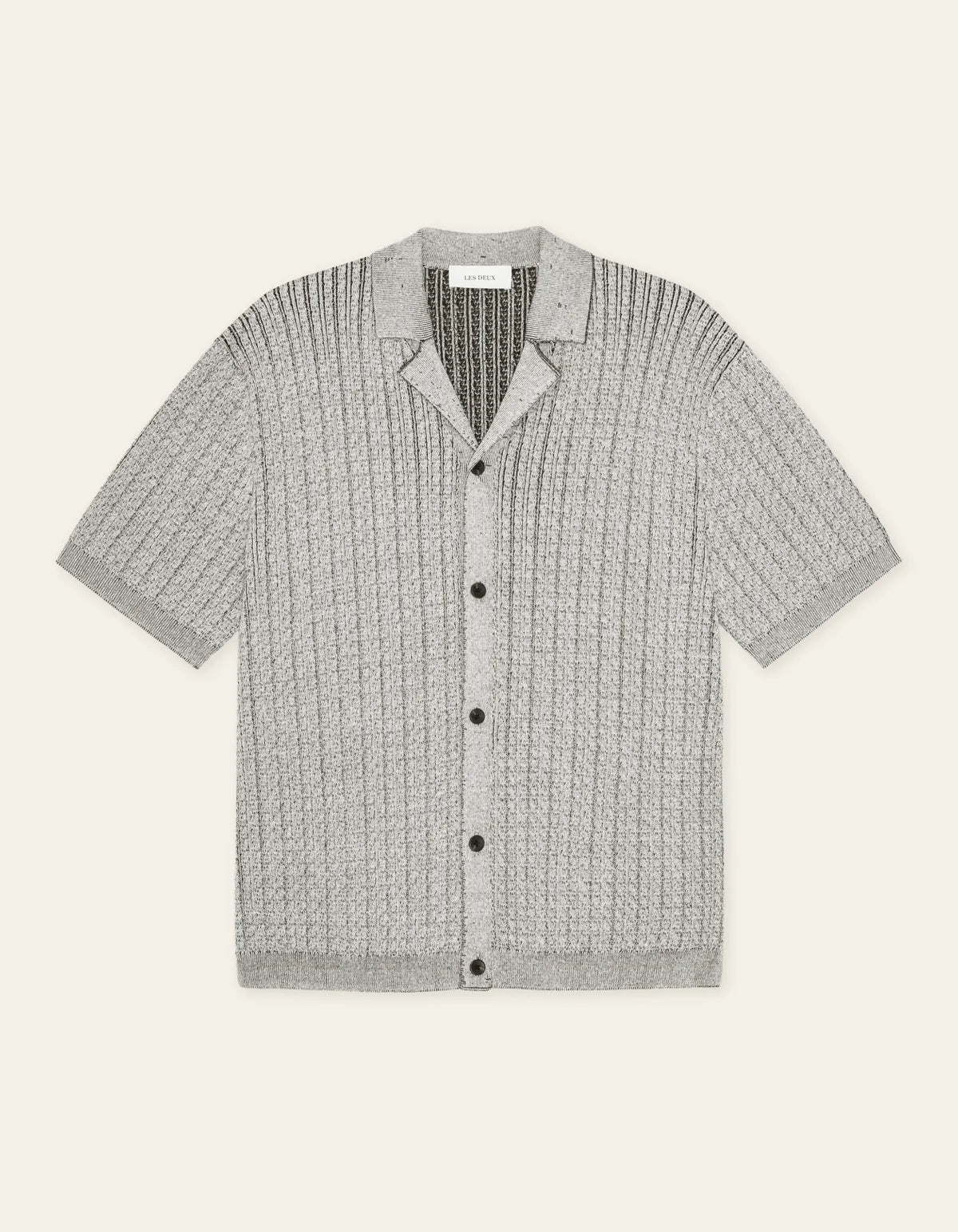 Evan Knitted Shirt - Grey Melange