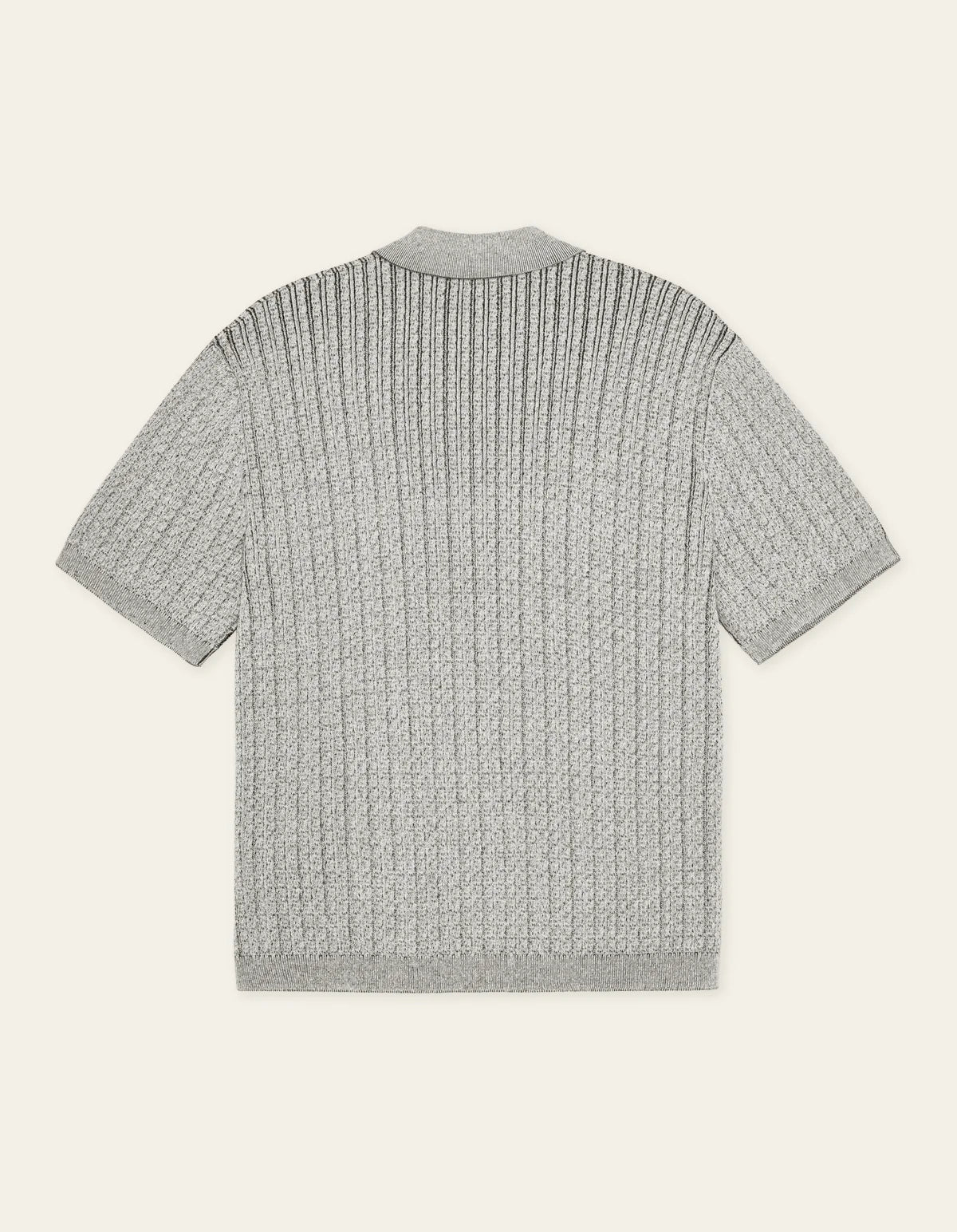 Evan Knitted Shirt - Grey Melange