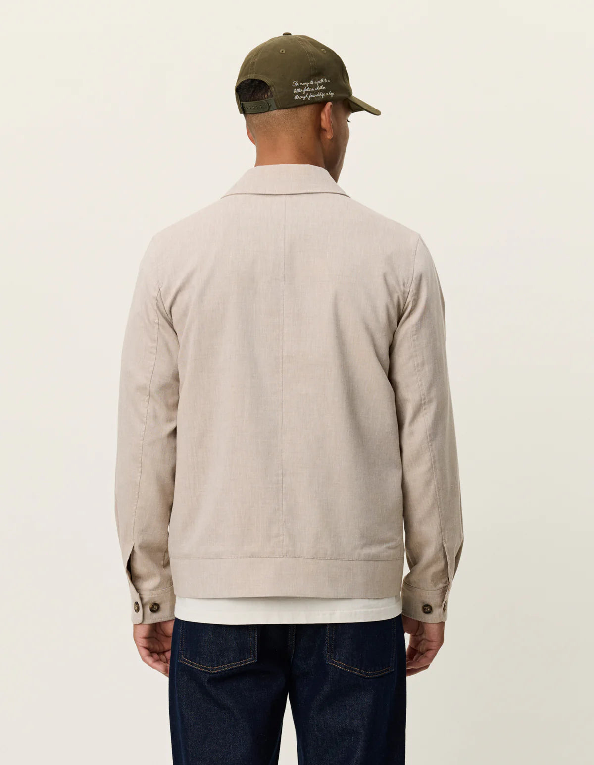 Como Coach Slub Jacket - Light Sand