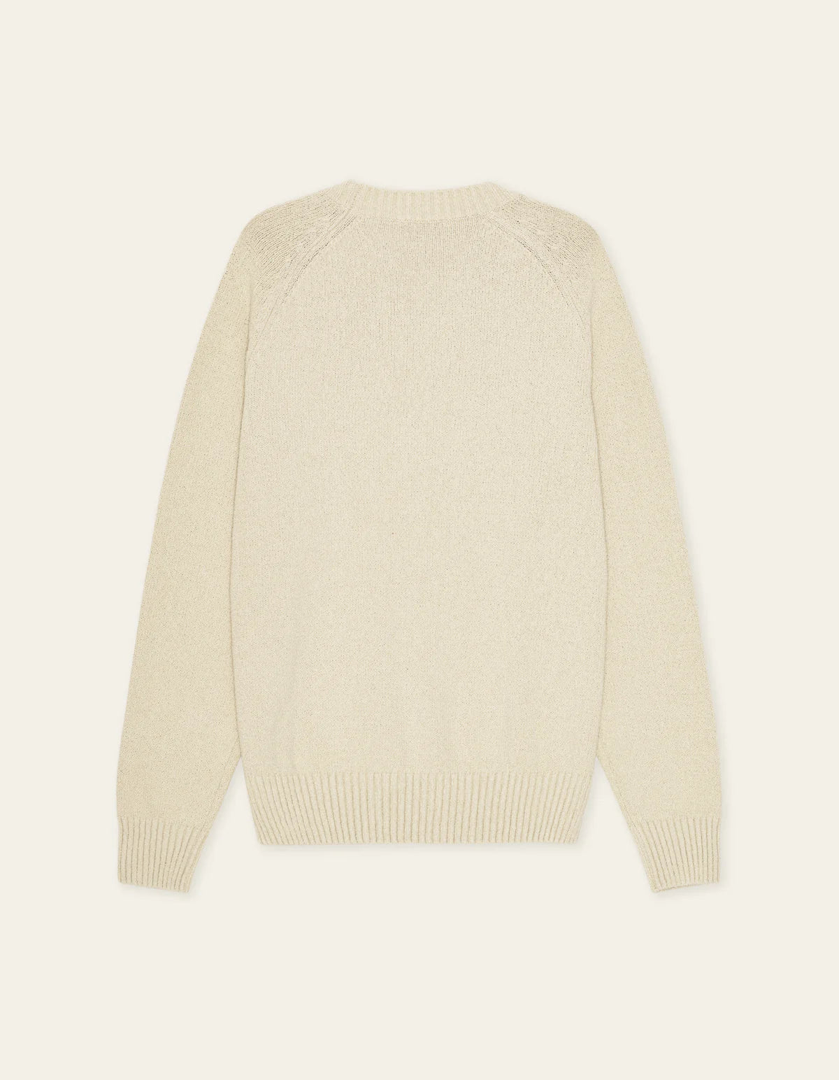 Brad Roundneck Knit - Oyster Gray White