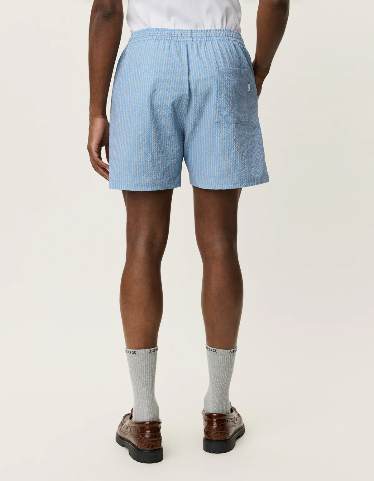 Stan Stripe Seersucker Swim Shorts - Allure
