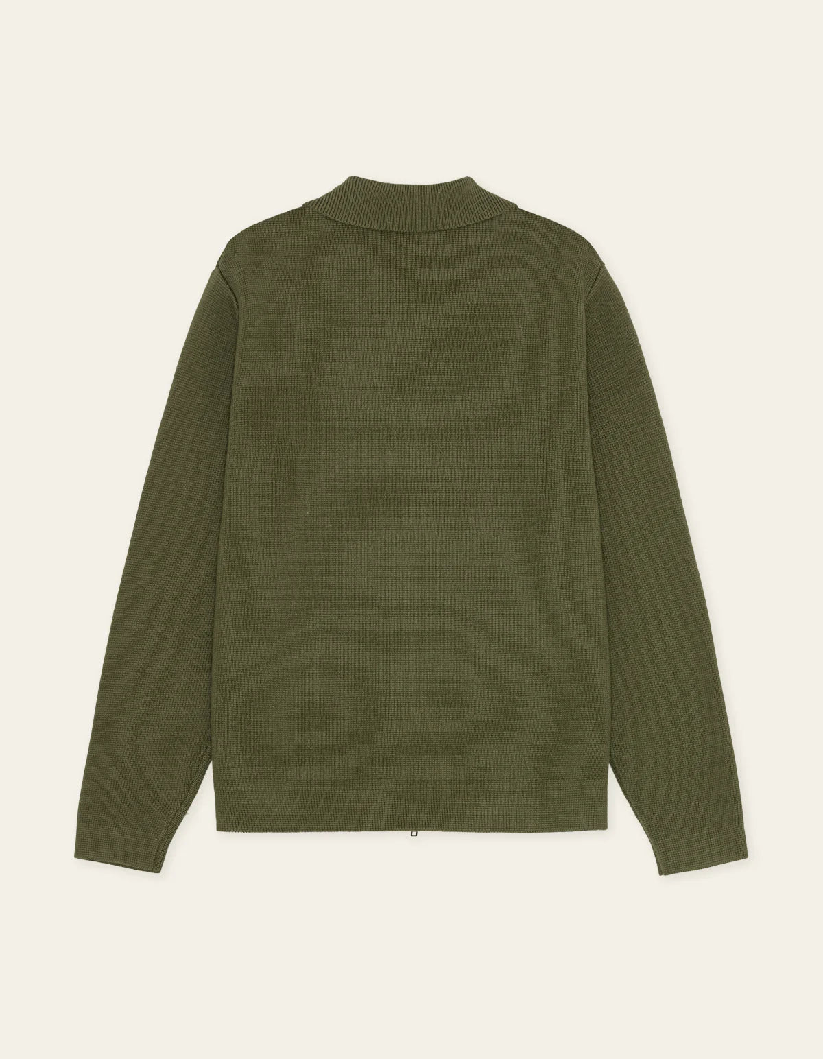 Fischer Cotton Milano Zip Overshirt - Olive Night