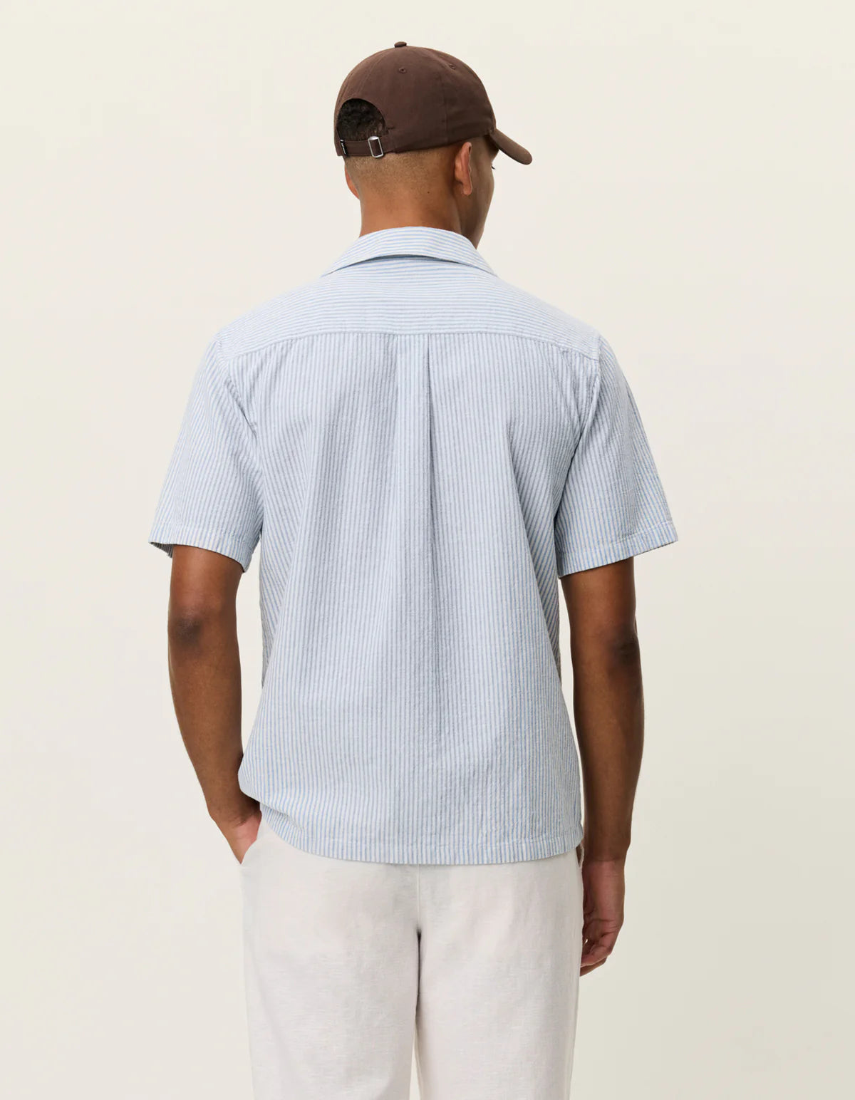 Lukas Stripe Cotton Linen SS Shirt - Allure