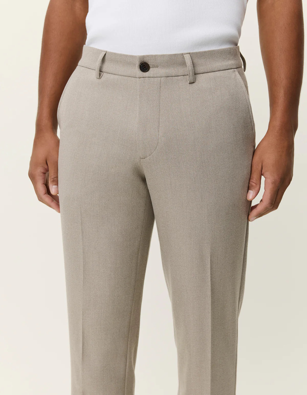 Como Reg Solid Pants - Laurel Oak Sand