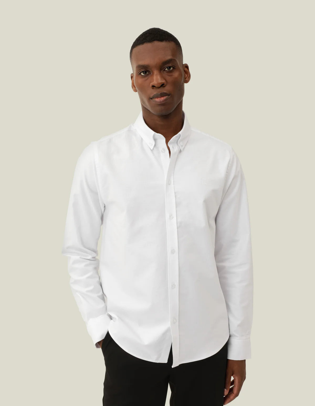 Konrad Oxford Shirt - White/White