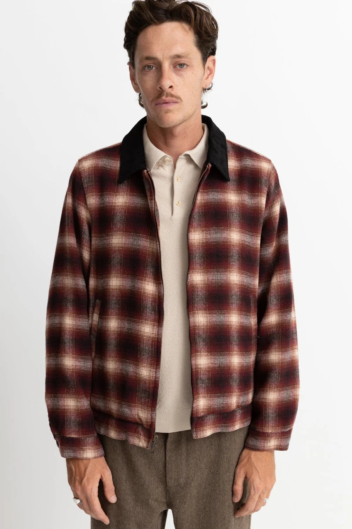 Stussy zip hotsell up flannel