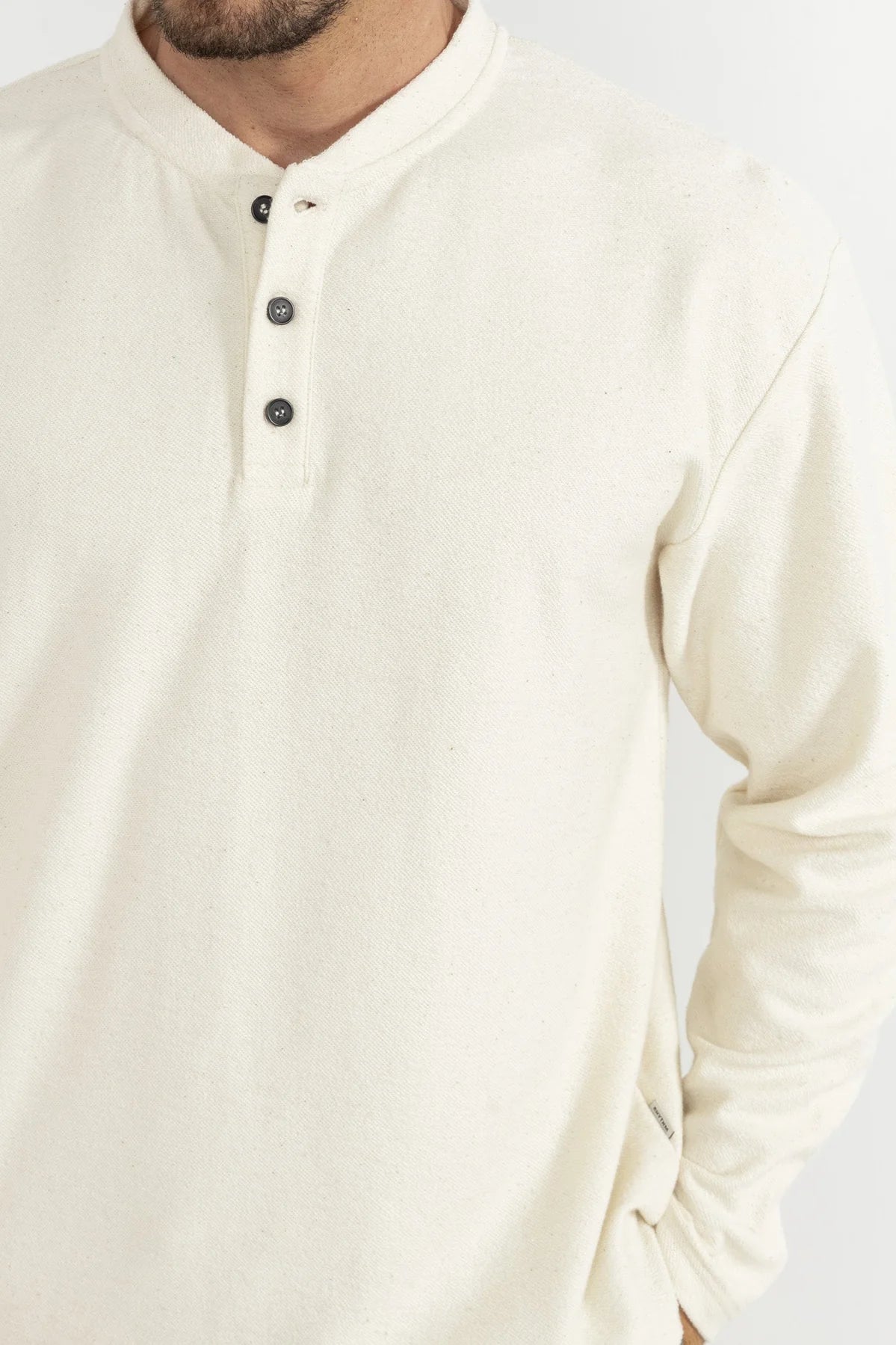 Vintage Terry Long Sleeve Henley