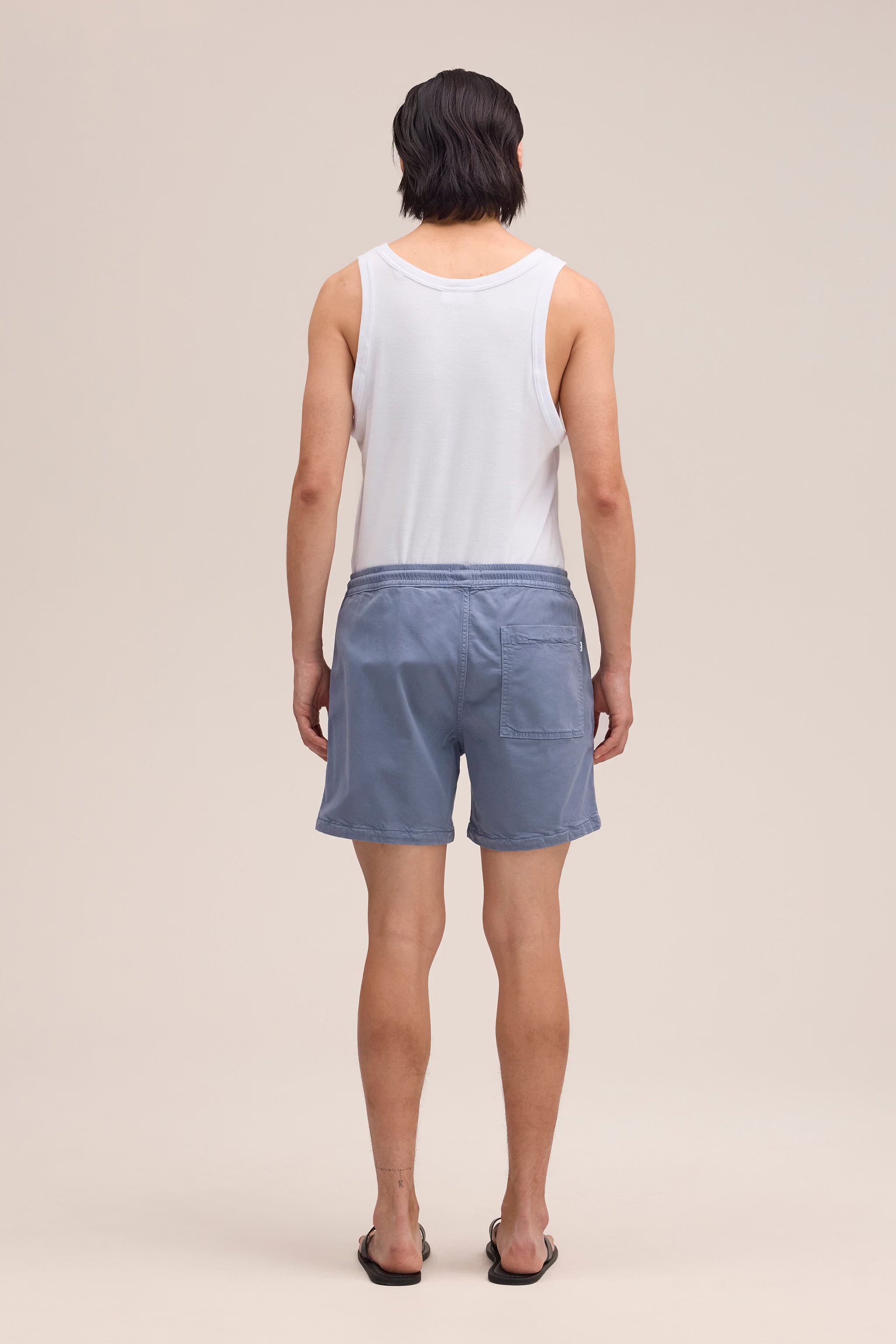 Gregor - Lyocell Blend Shorts - Stone Blue
