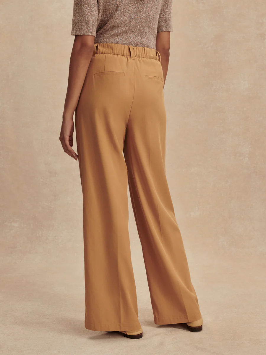 Jayla Wide Leg Trouser - Apple Cinnamon