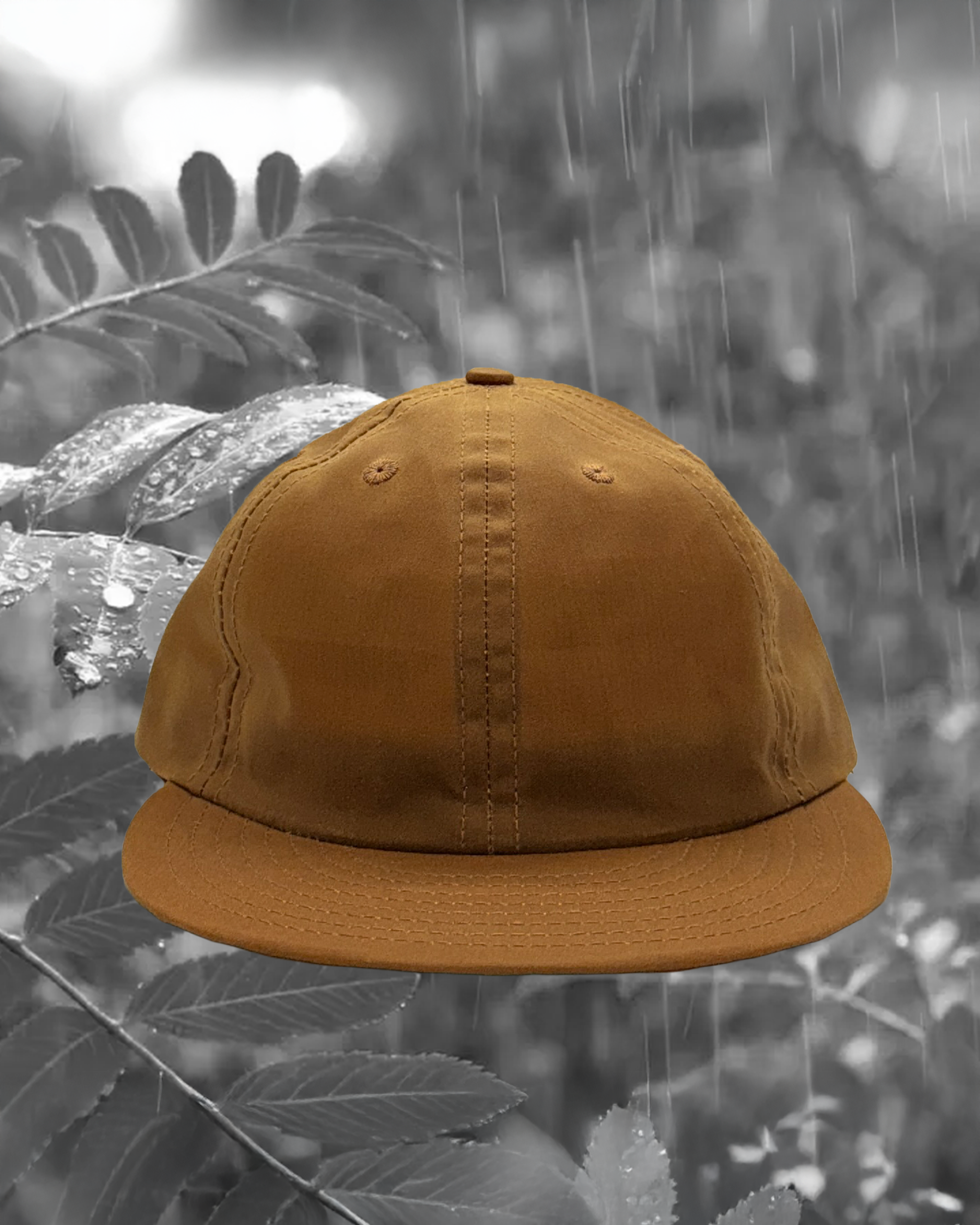Soft Brim Ball Cap - British Millerain Waxed Cotton - Harvest Gold
