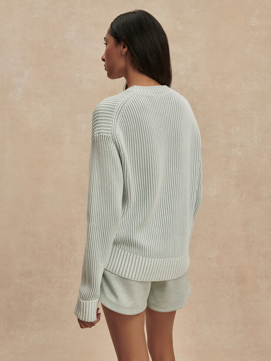 Seymour Knit Sweater - Blue Haze/Snow White