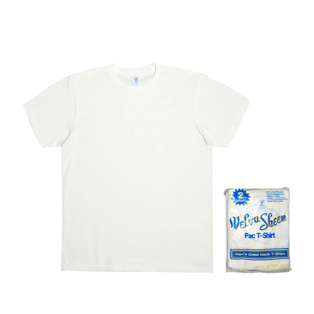 Short Sleeve Crew Neck Tee (2 Shirts Pac) / White