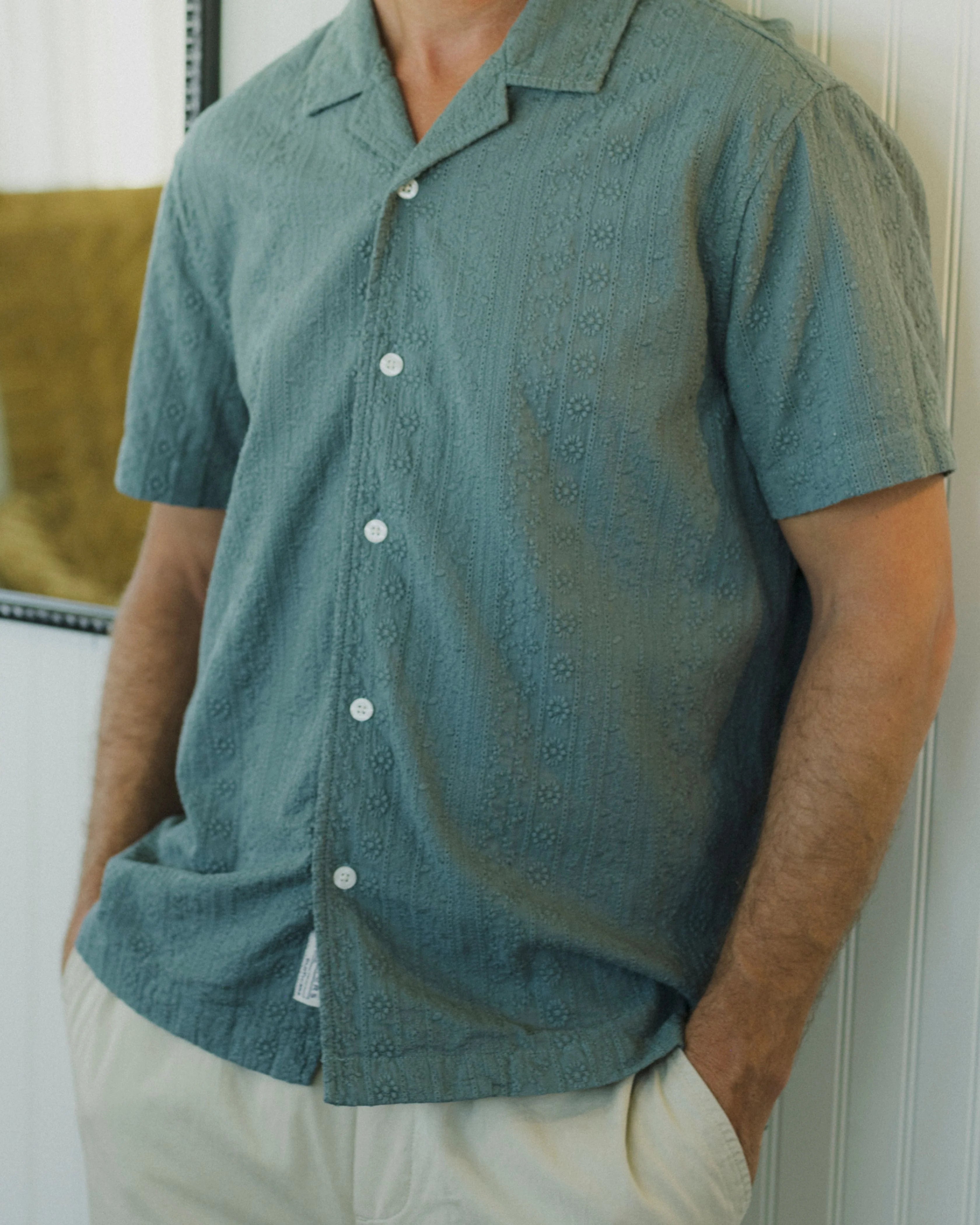 Resort Embroidered Shirt - Sagebrush Green