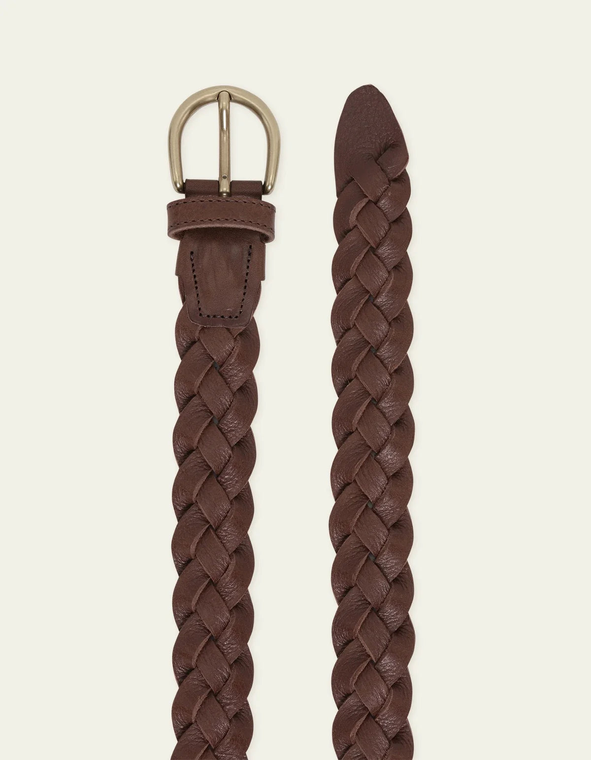 Victor Braided Belt - Brown
