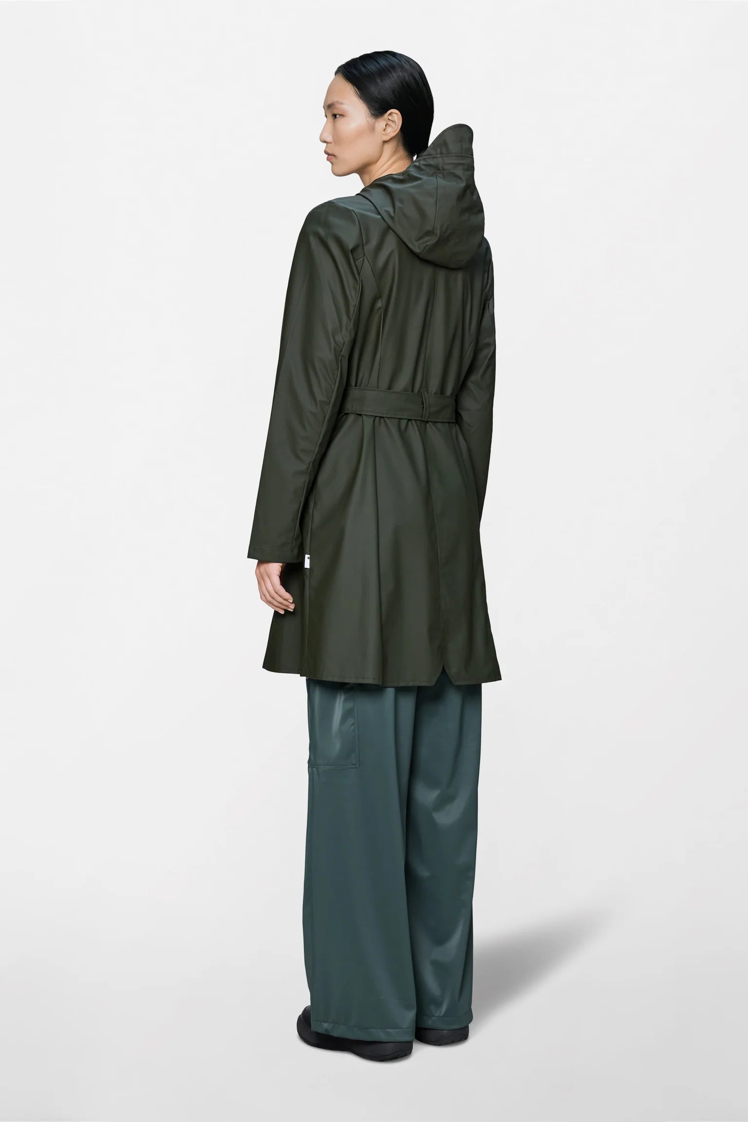 Curve Long Jacket - Green