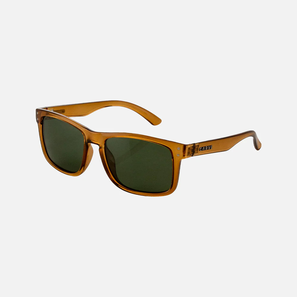 Goblin - Recycled Gloss Crystal Dk Sand Frame Green Polarized Lens