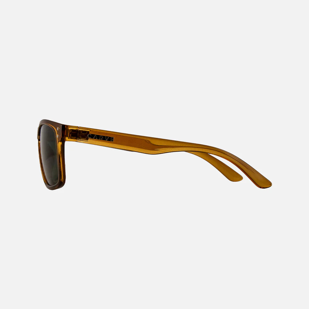 Goblin - Recycled Gloss Crystal Dk Sand Frame Green Polarized Lens