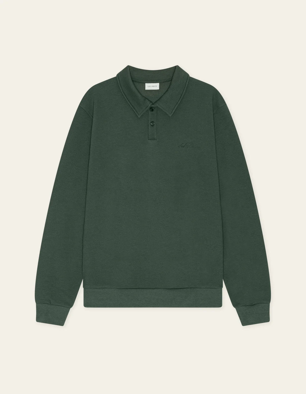 Piqué Polo Sweatshirt - Pine Green