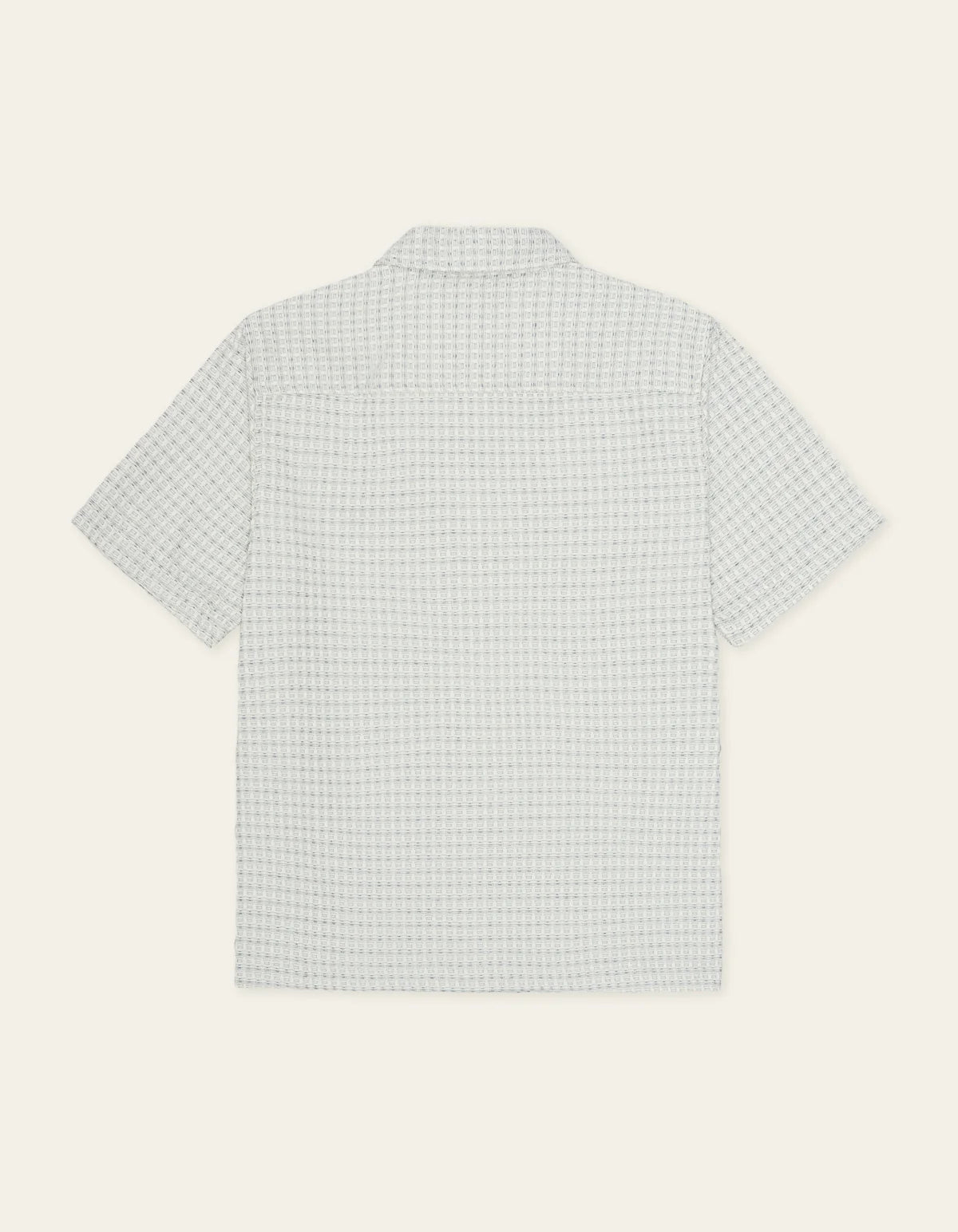 Check Seersucker Short Sleeve Shirt - Light Ivory