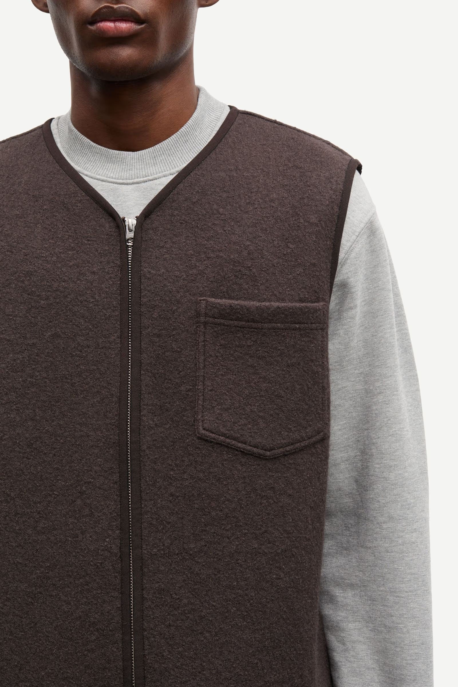 Sahannes Vest 14612 - Turkish Coffee